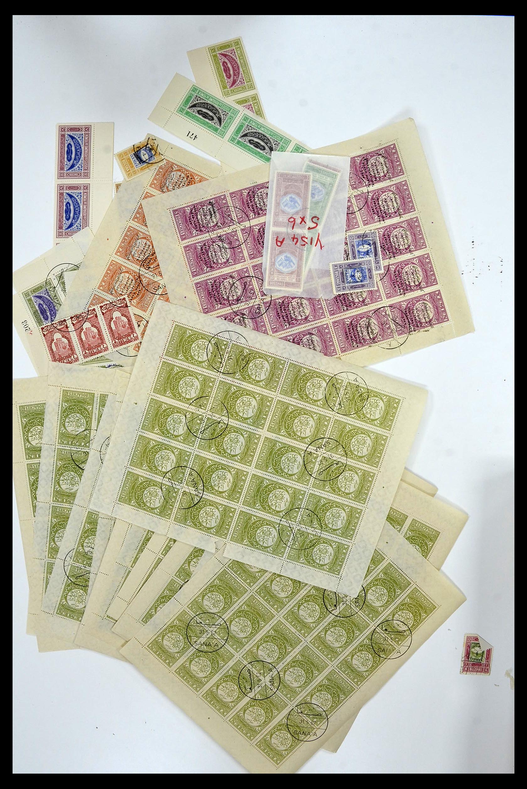 34257 023 - Postzegelverzameling 34257 Jemen 1930-1962.