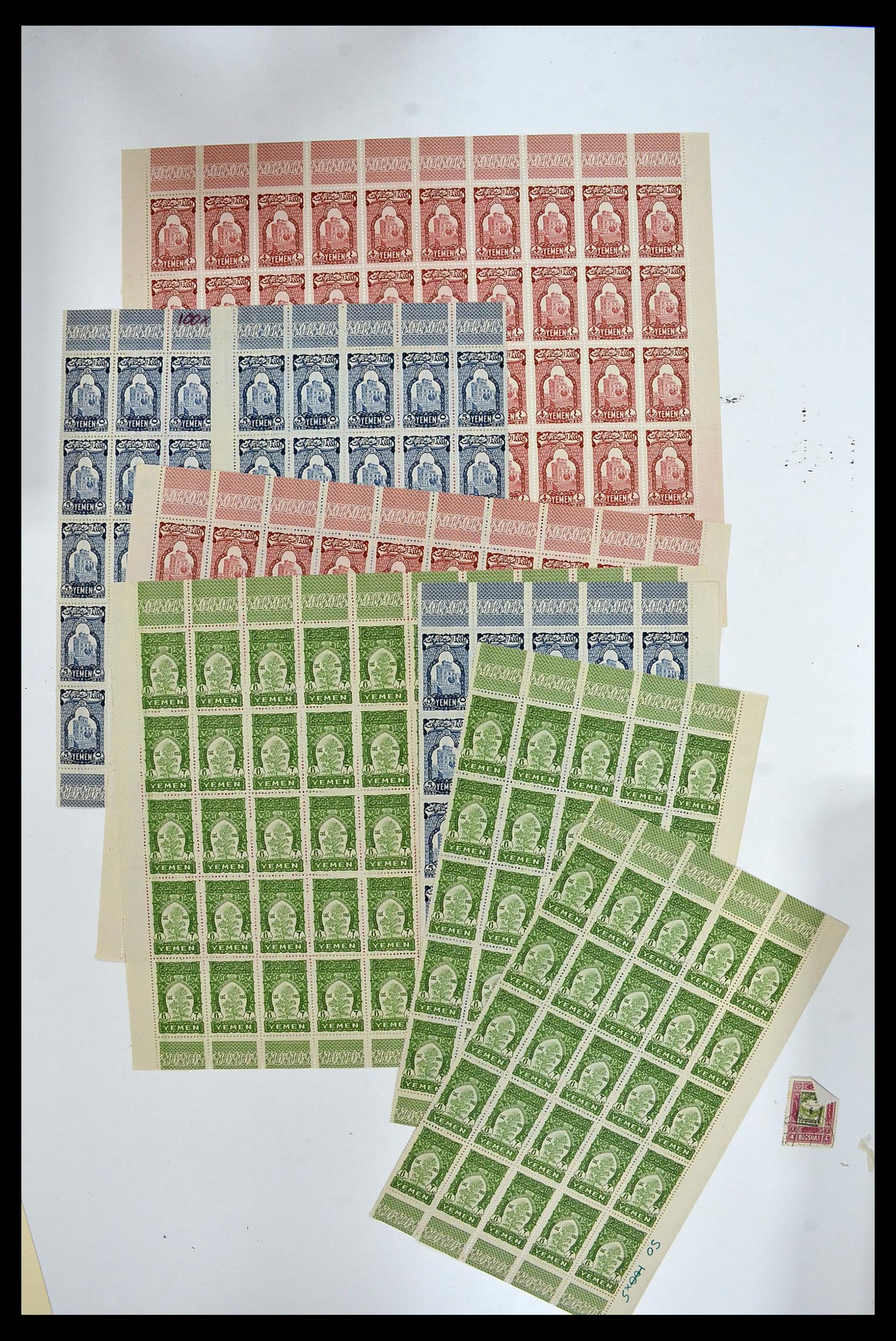 34257 024 - Postzegelverzameling 34257 Jemen 1930-1962.