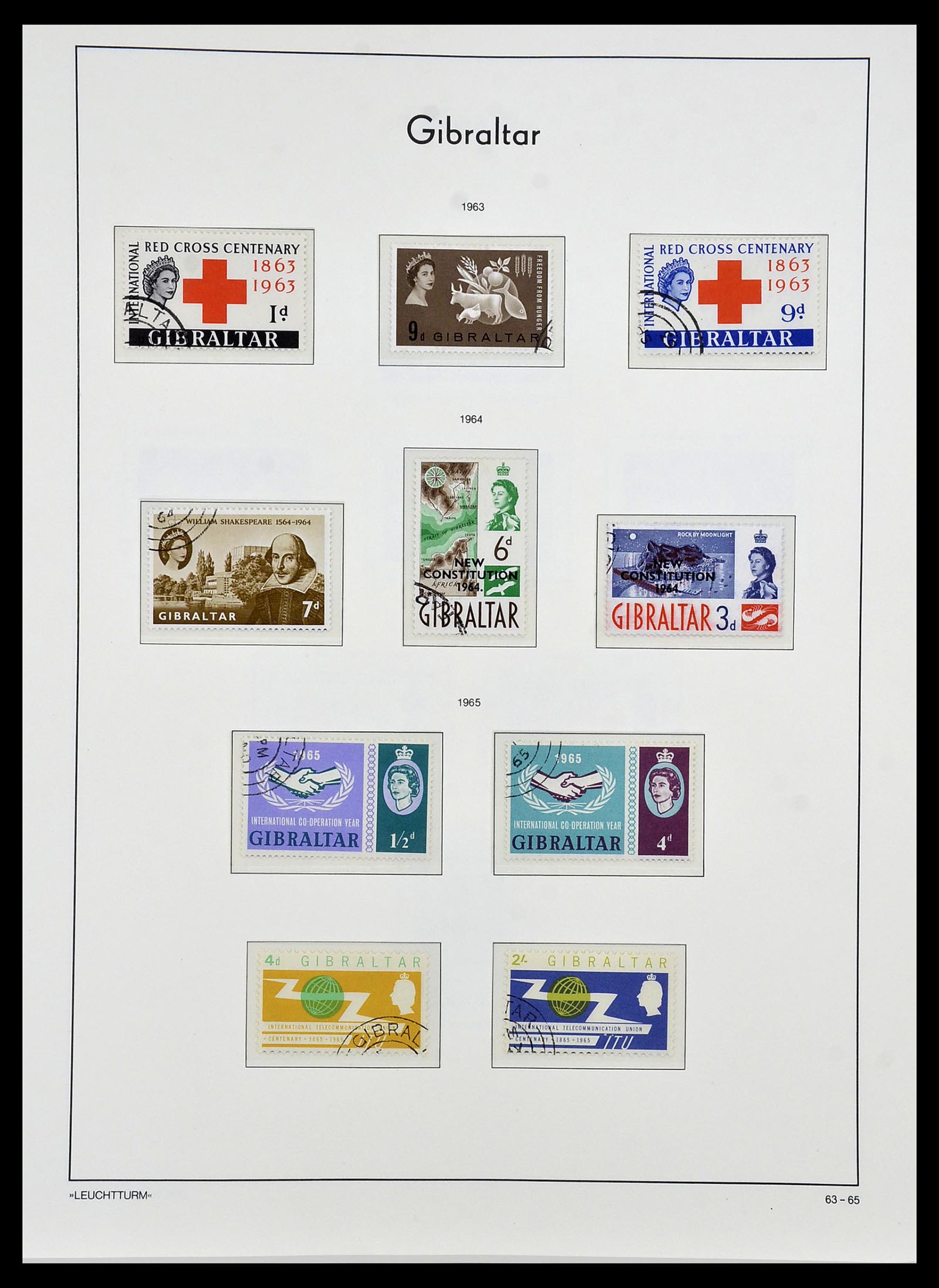 34261 003 - Postzegelverzameling 34261 Gibraltar en Malta 1953-1985.