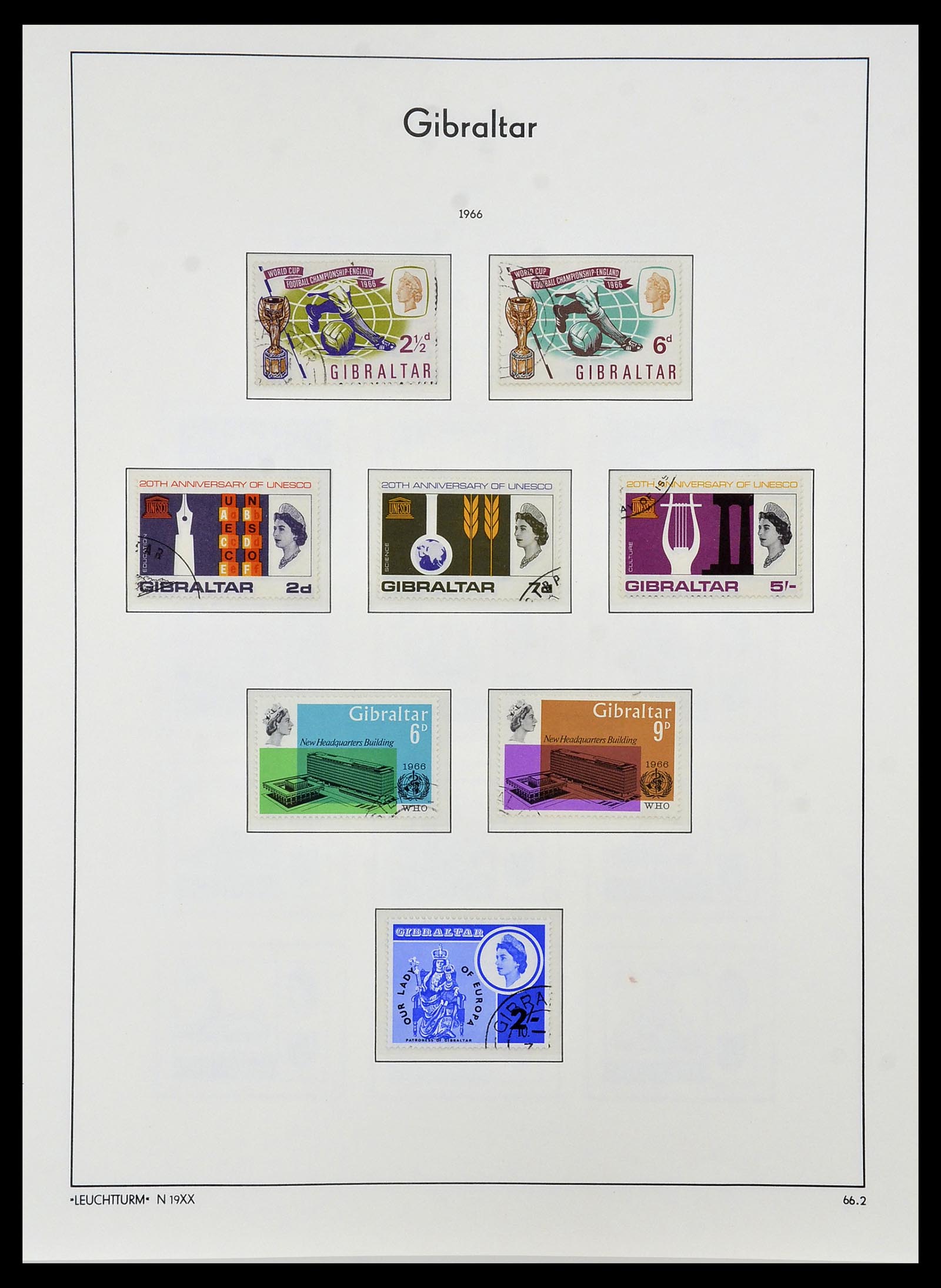 34261 005 - Postzegelverzameling 34261 Gibraltar en Malta 1953-1985.