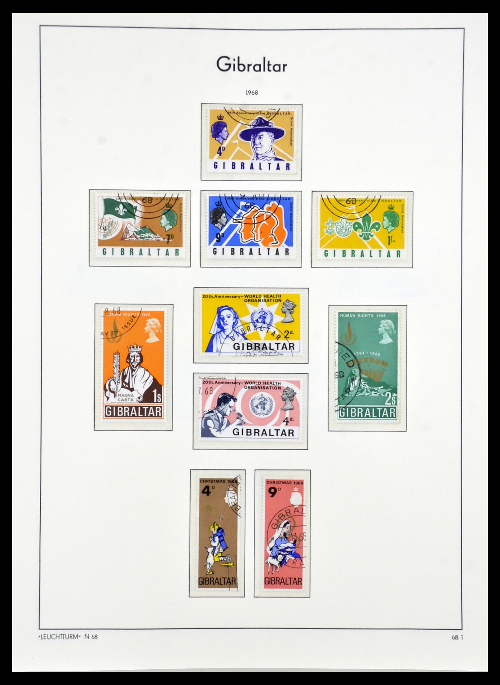 34261 008 - Postzegelverzameling 34261 Gibraltar en Malta 1953-1985.
