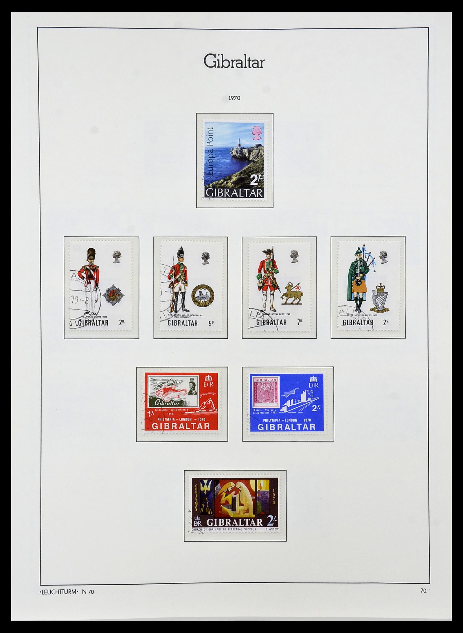 34261 011 - Postzegelverzameling 34261 Gibraltar en Malta 1953-1985.