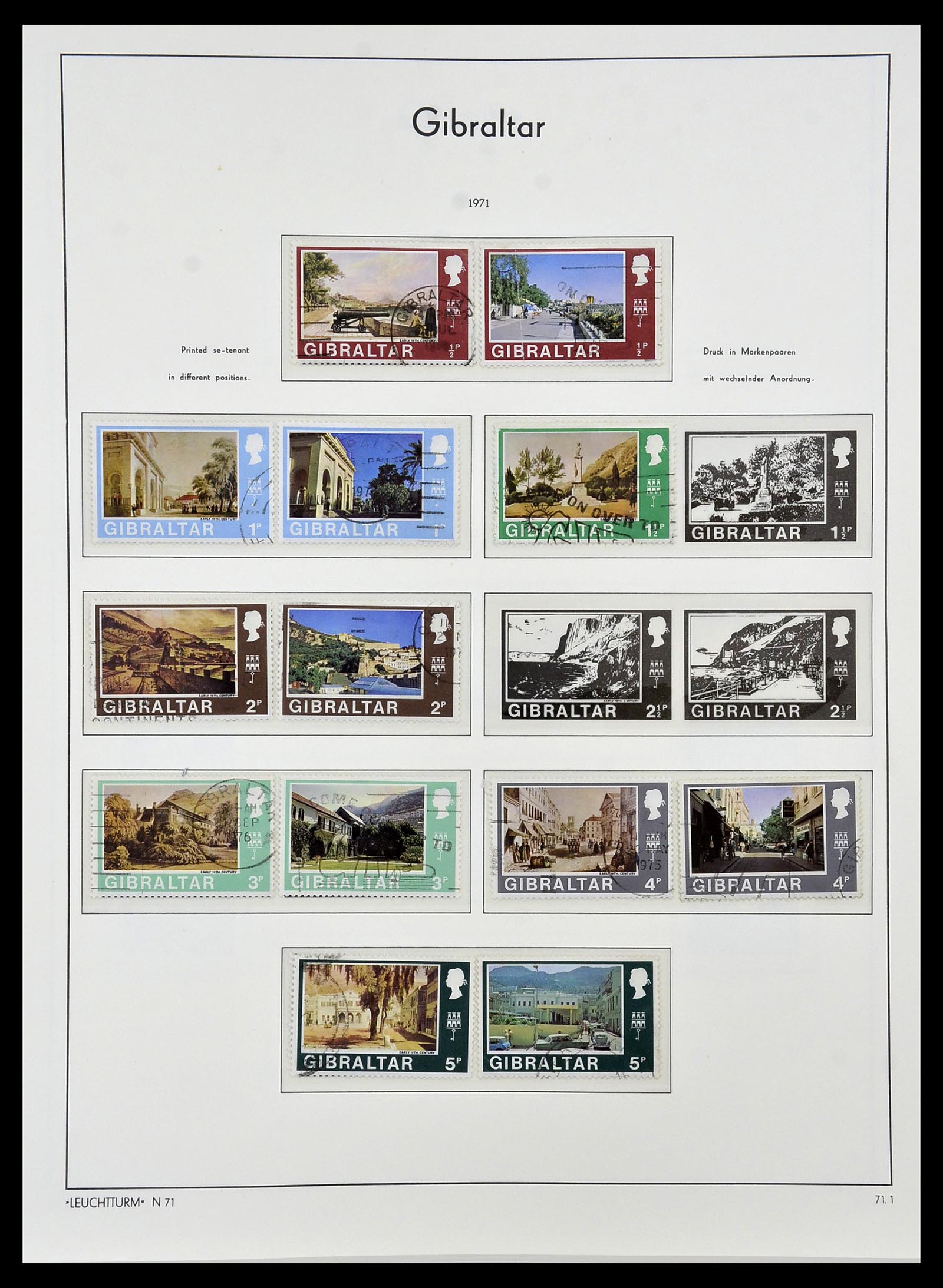 34261 012 - Postzegelverzameling 34261 Gibraltar en Malta 1953-1985.