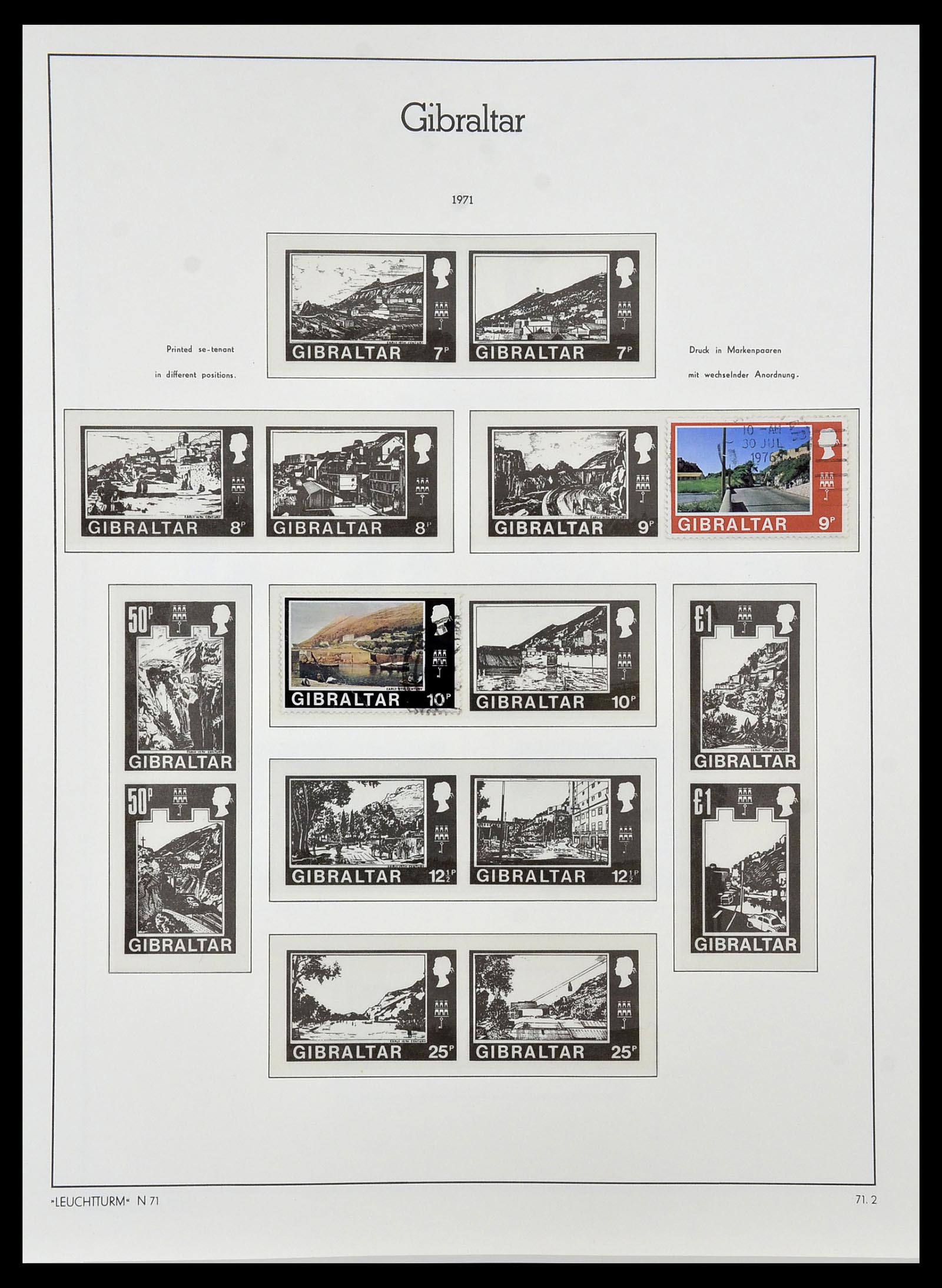 34261 013 - Postzegelverzameling 34261 Gibraltar en Malta 1953-1985.
