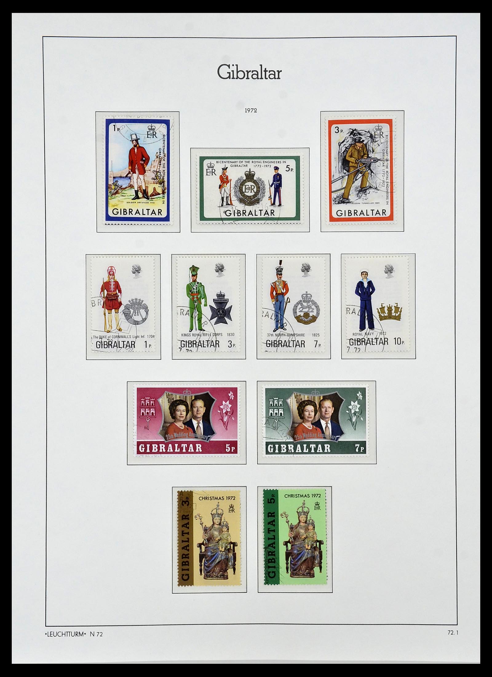 34261 016 - Postzegelverzameling 34261 Gibraltar en Malta 1953-1985.