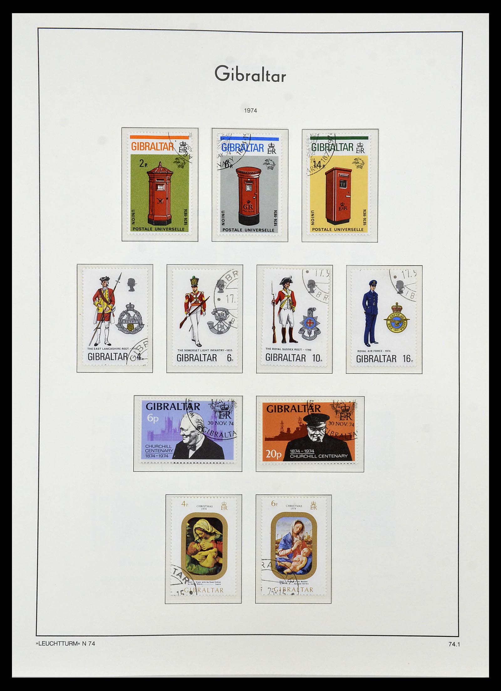 34261 018 - Postzegelverzameling 34261 Gibraltar en Malta 1953-1985.