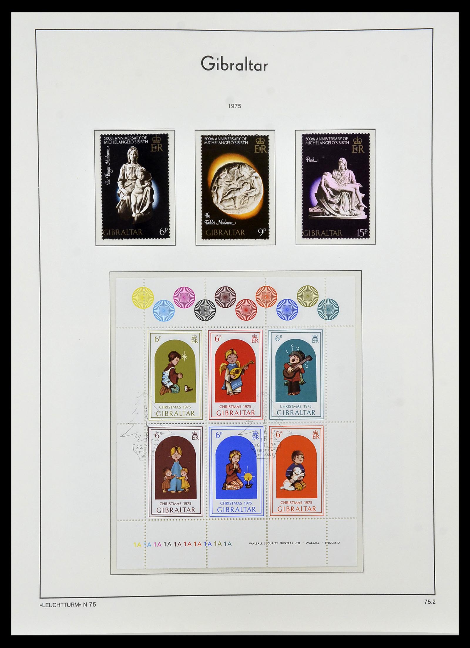 34261 022 - Postzegelverzameling 34261 Gibraltar en Malta 1953-1985.