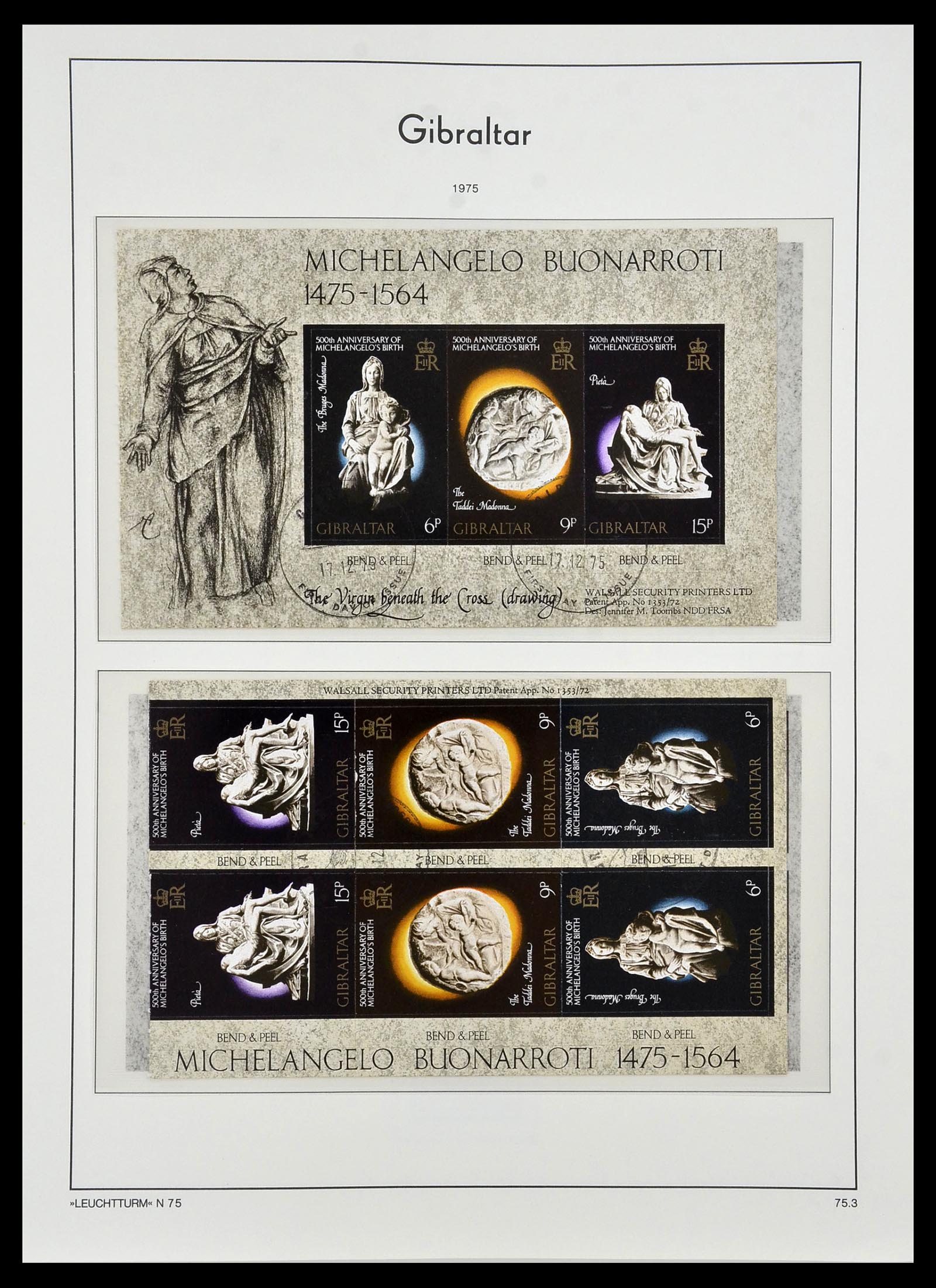 34261 023 - Postzegelverzameling 34261 Gibraltar en Malta 1953-1985.