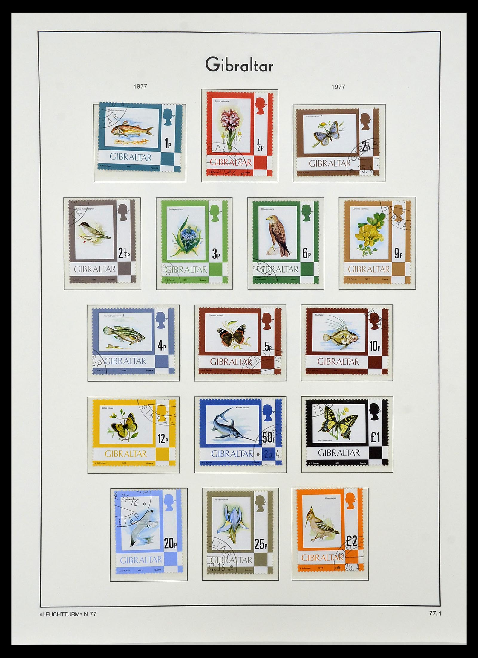 34261 027 - Postzegelverzameling 34261 Gibraltar en Malta 1953-1985.