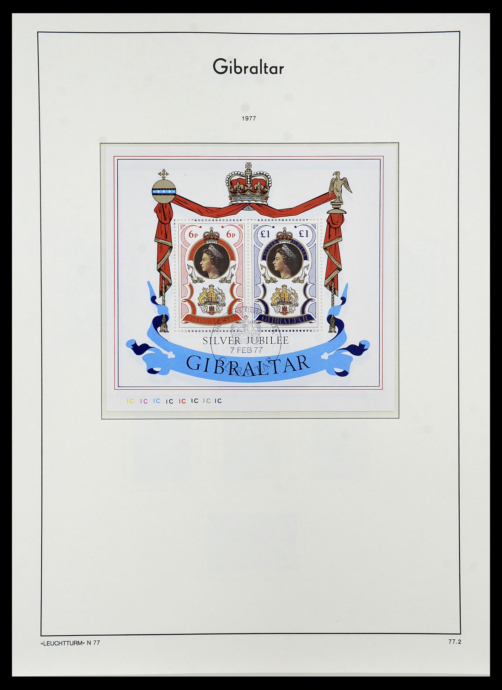 34261 028 - Postzegelverzameling 34261 Gibraltar en Malta 1953-1985.