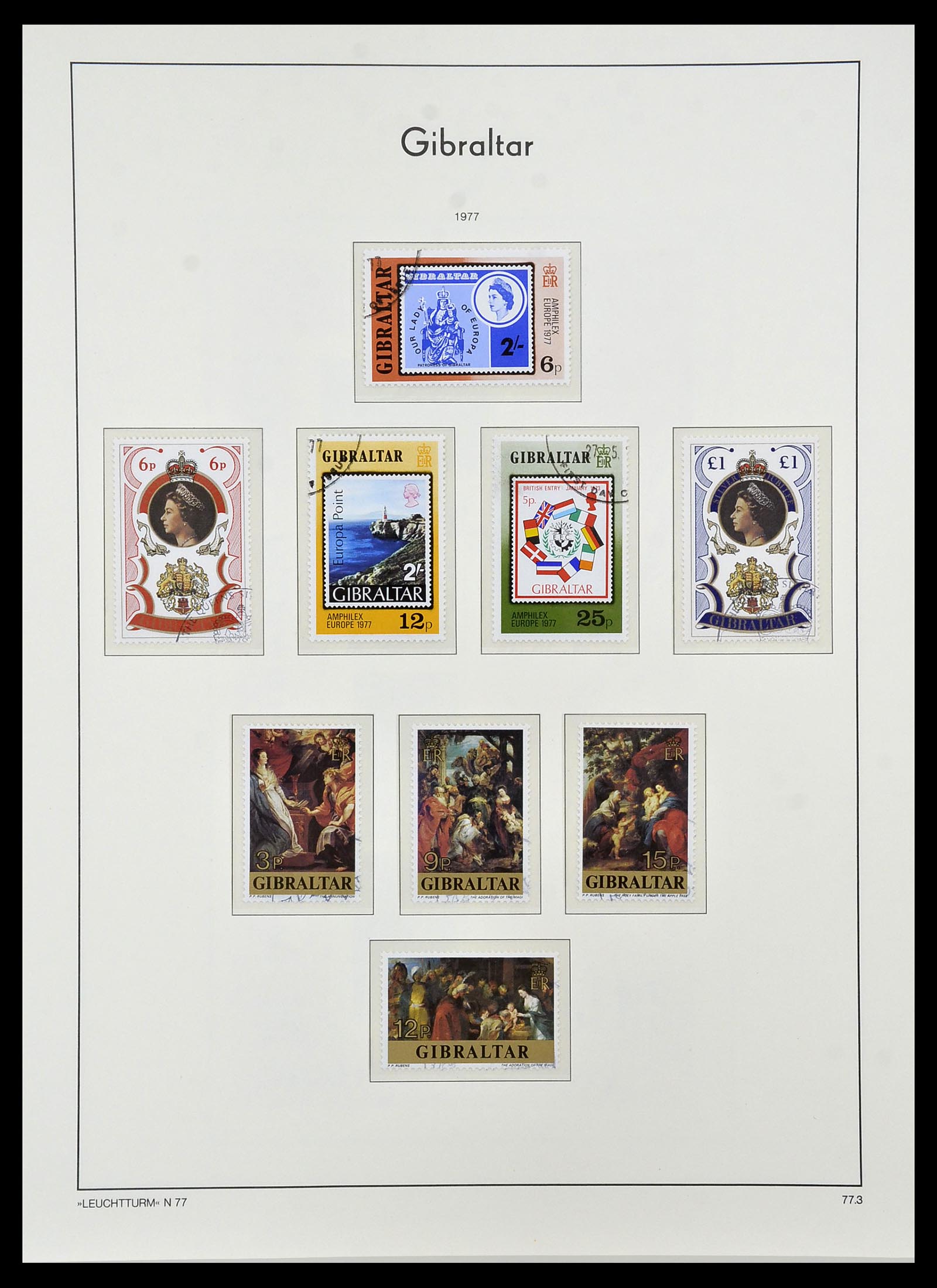 34261 029 - Postzegelverzameling 34261 Gibraltar en Malta 1953-1985.