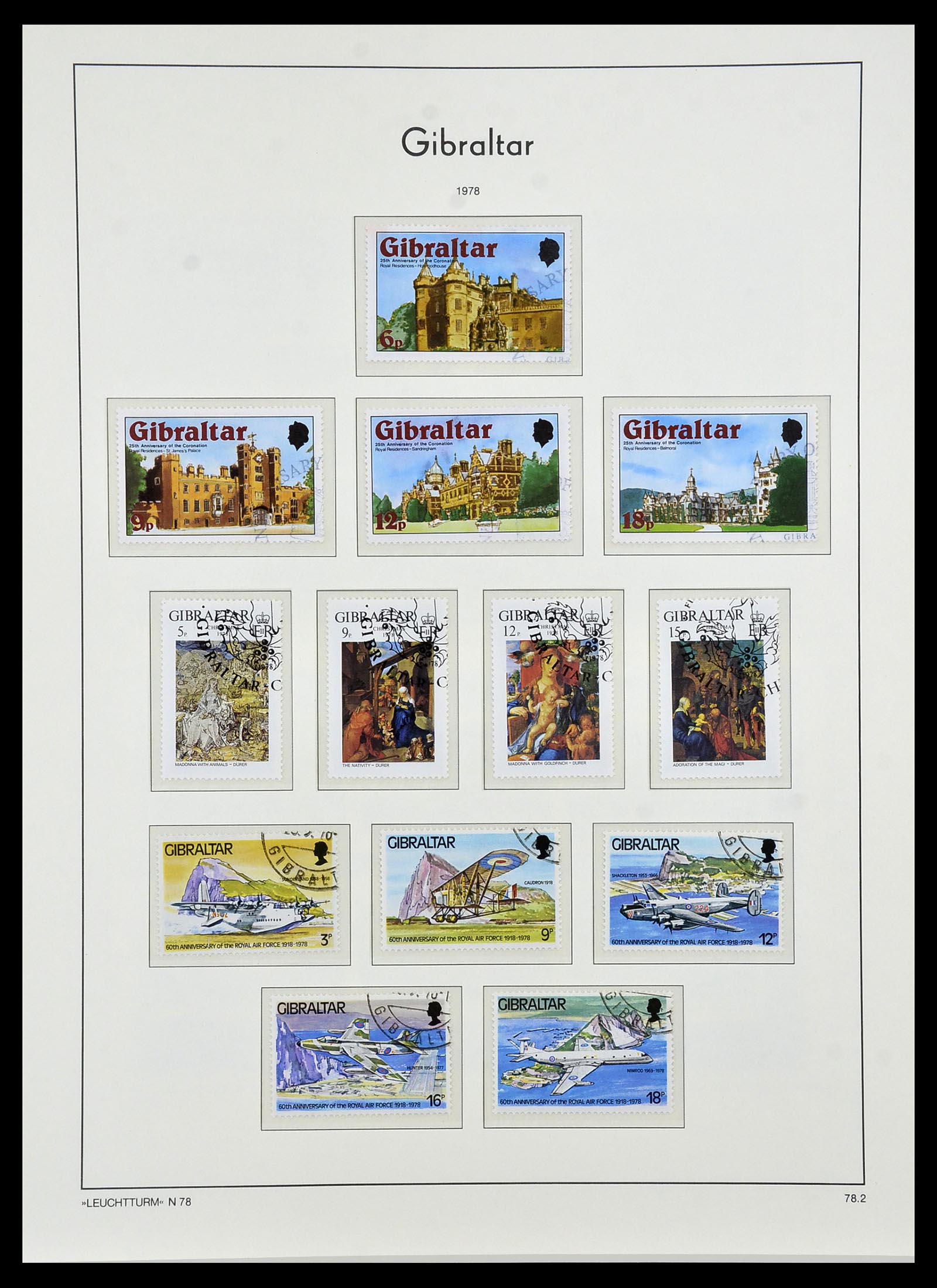 34261 032 - Postzegelverzameling 34261 Gibraltar en Malta 1953-1985.