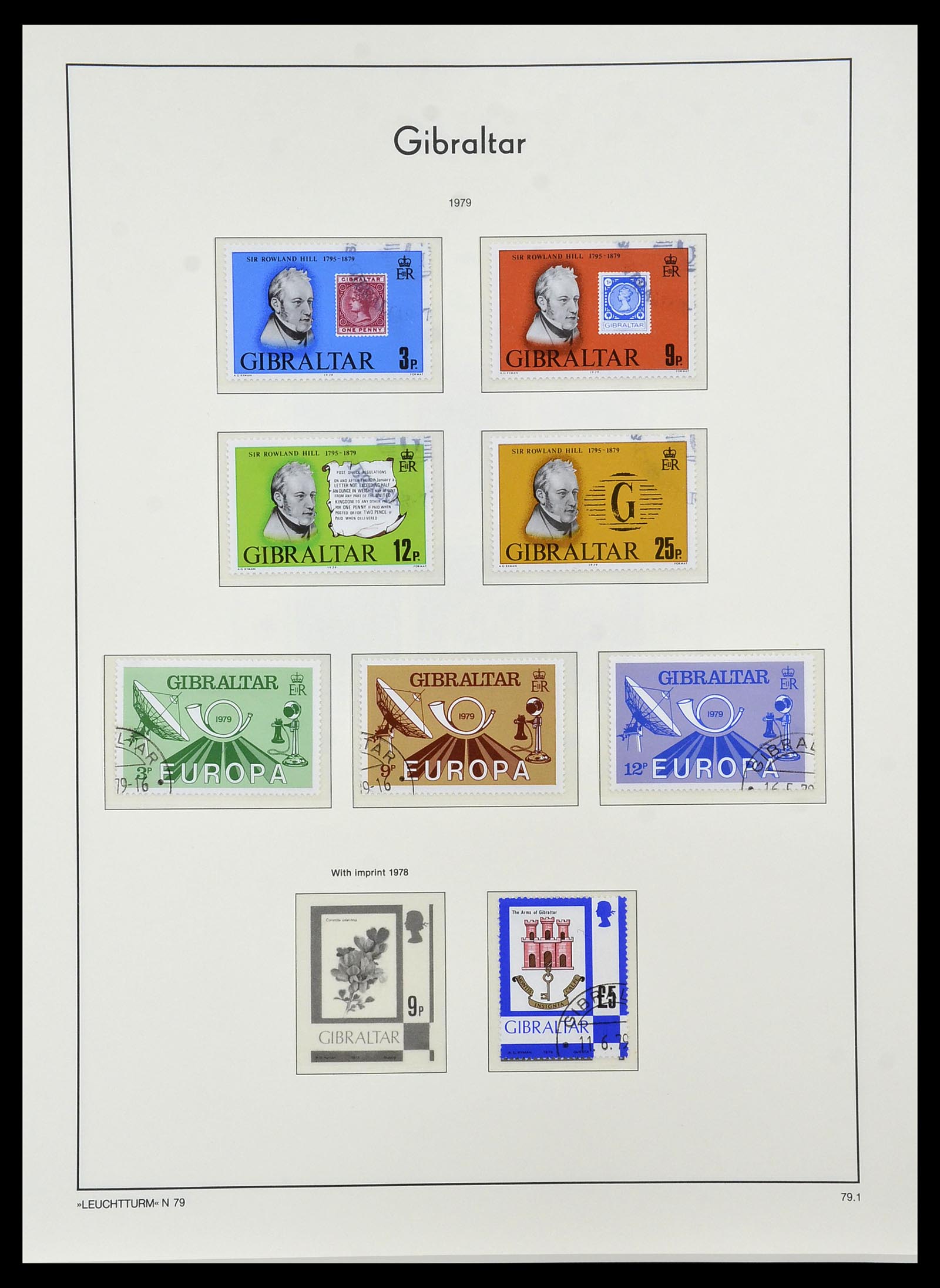 34261 034 - Postzegelverzameling 34261 Gibraltar en Malta 1953-1985.
