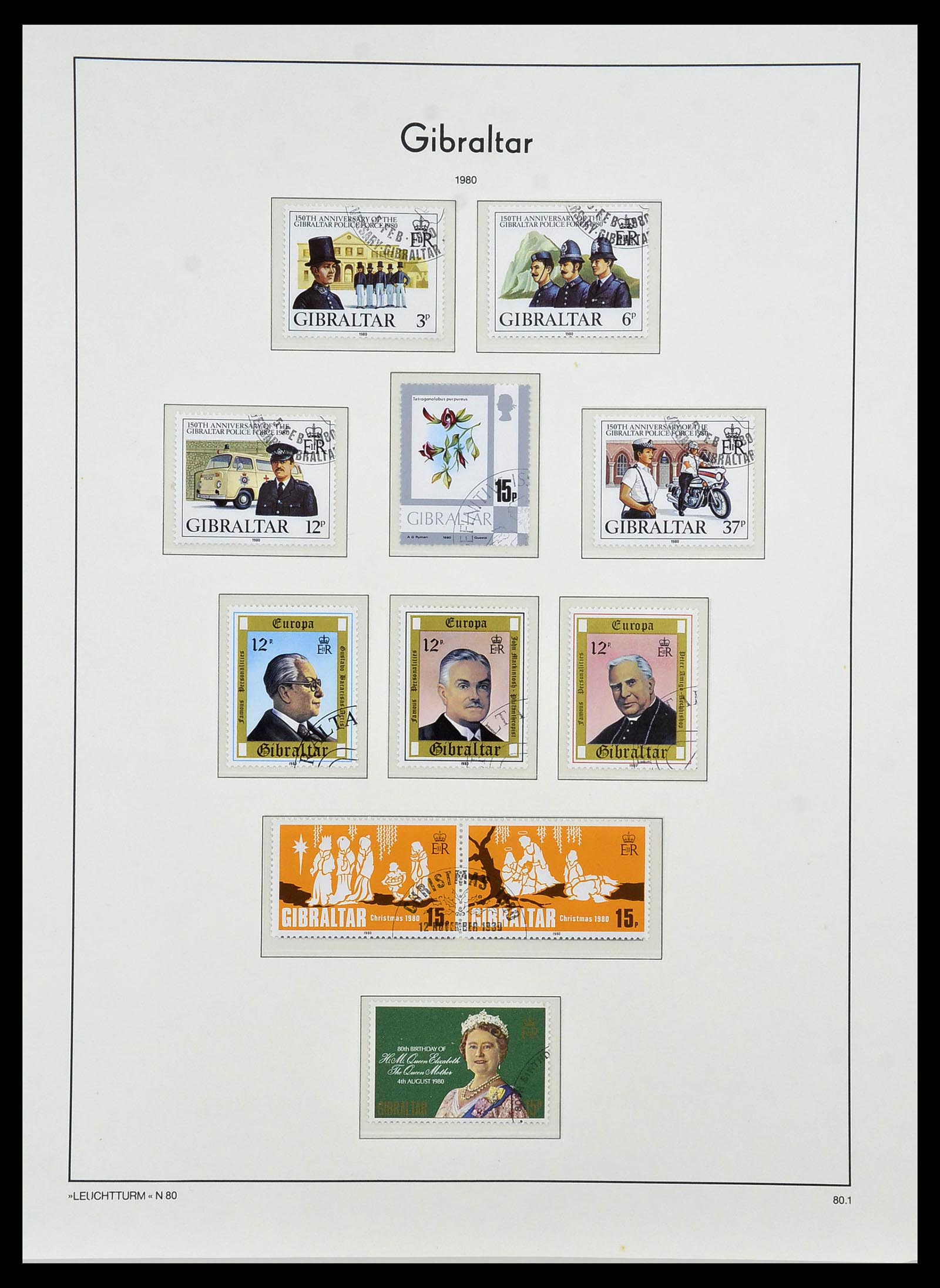 34261 036 - Postzegelverzameling 34261 Gibraltar en Malta 1953-1985.