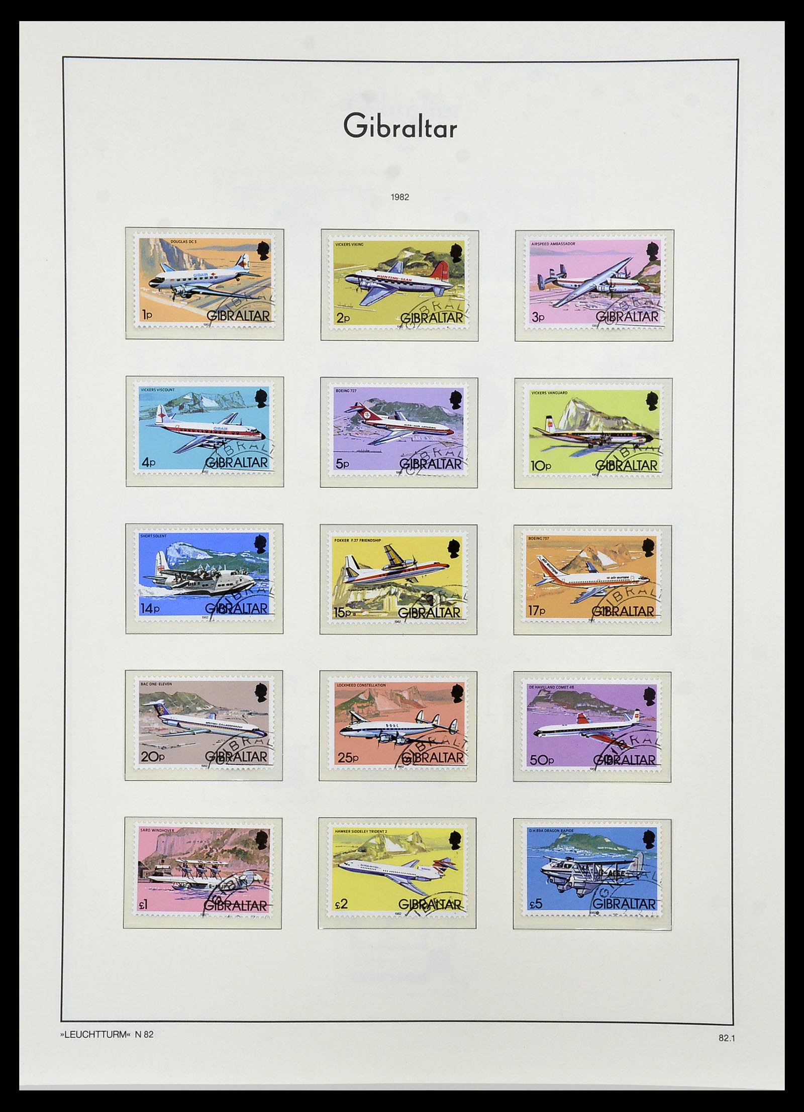34261 040 - Postzegelverzameling 34261 Gibraltar en Malta 1953-1985.