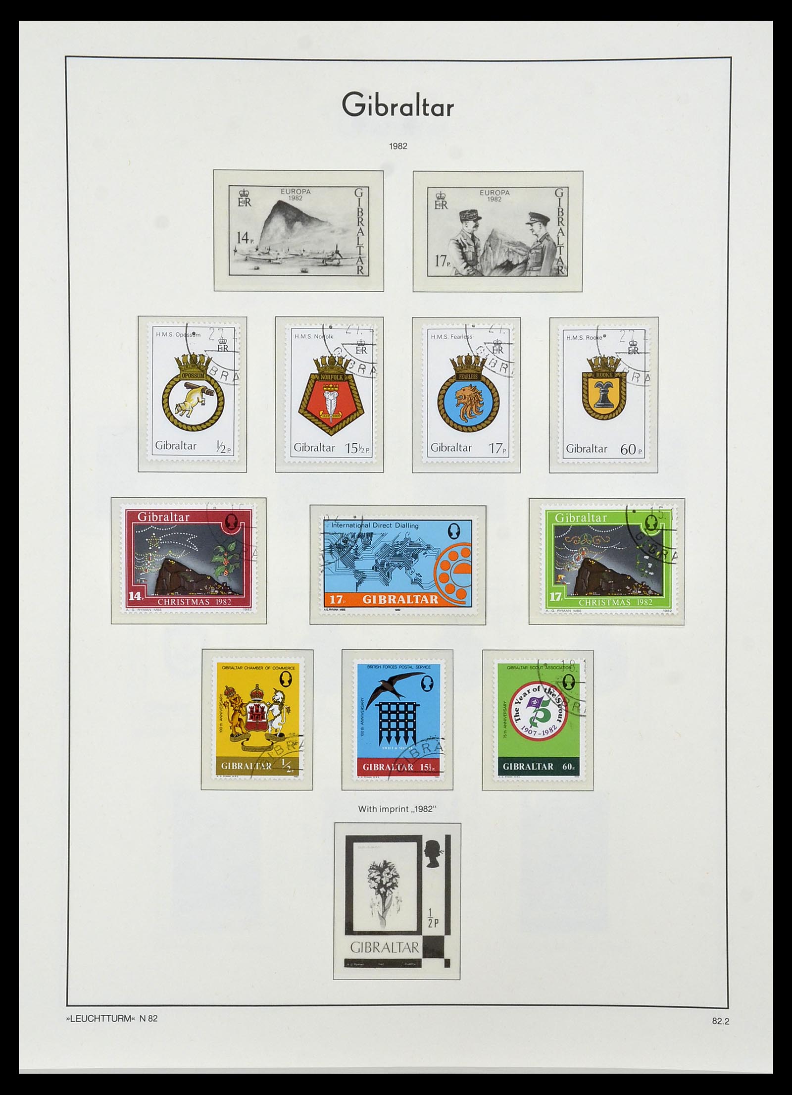 34261 041 - Postzegelverzameling 34261 Gibraltar en Malta 1953-1985.