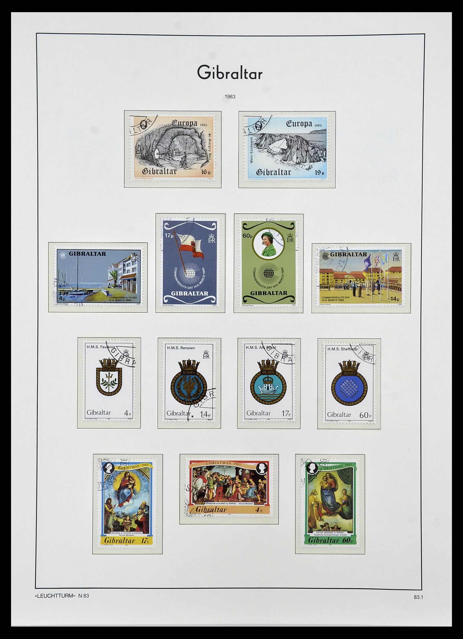 34261 042 - Postzegelverzameling 34261 Gibraltar en Malta 1953-1985.
