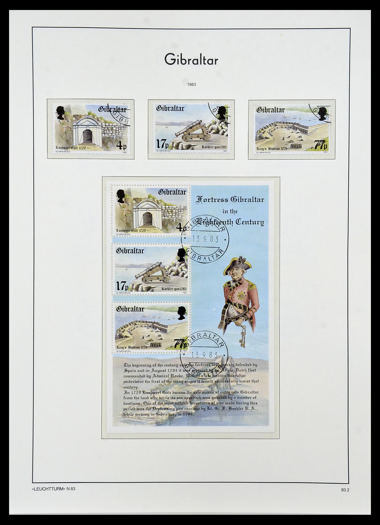 34261 043 - Stamp collection 34261 Gibraltar and Malta 1953-1985.