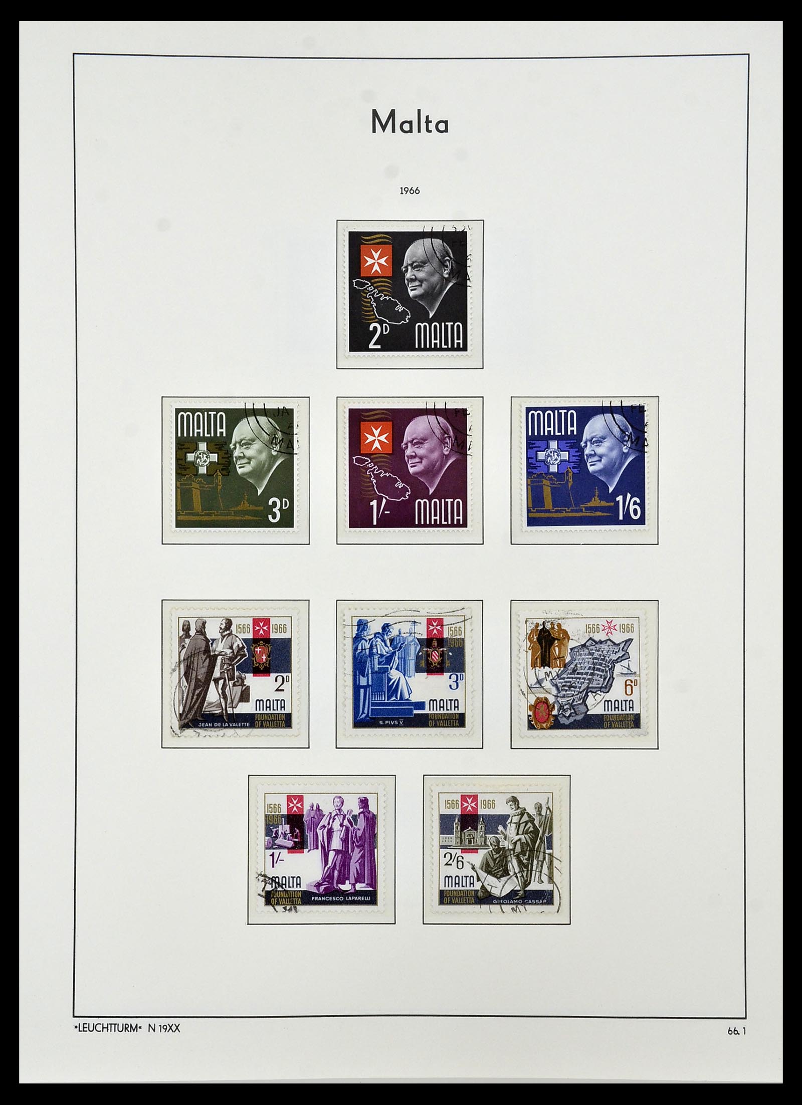 34261 050 - Postzegelverzameling 34261 Gibraltar en Malta 1953-1985.