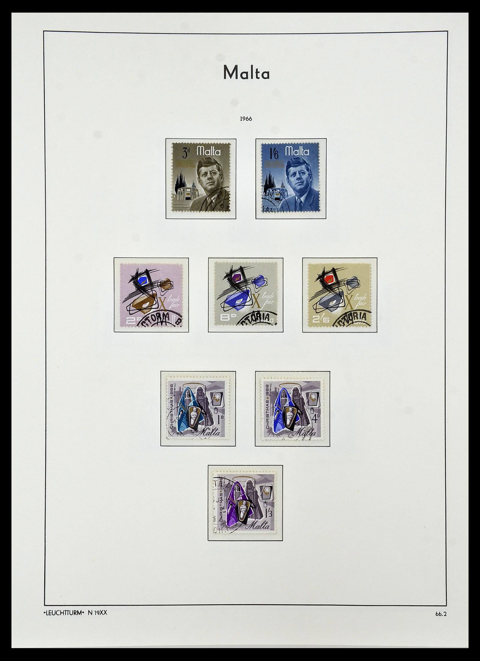 34261 051 - Postzegelverzameling 34261 Gibraltar en Malta 1953-1985.