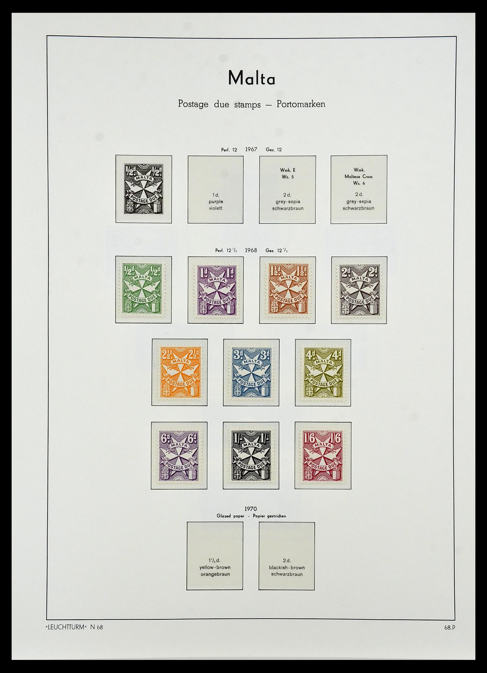 34261 056 - Postzegelverzameling 34261 Gibraltar en Malta 1953-1985.