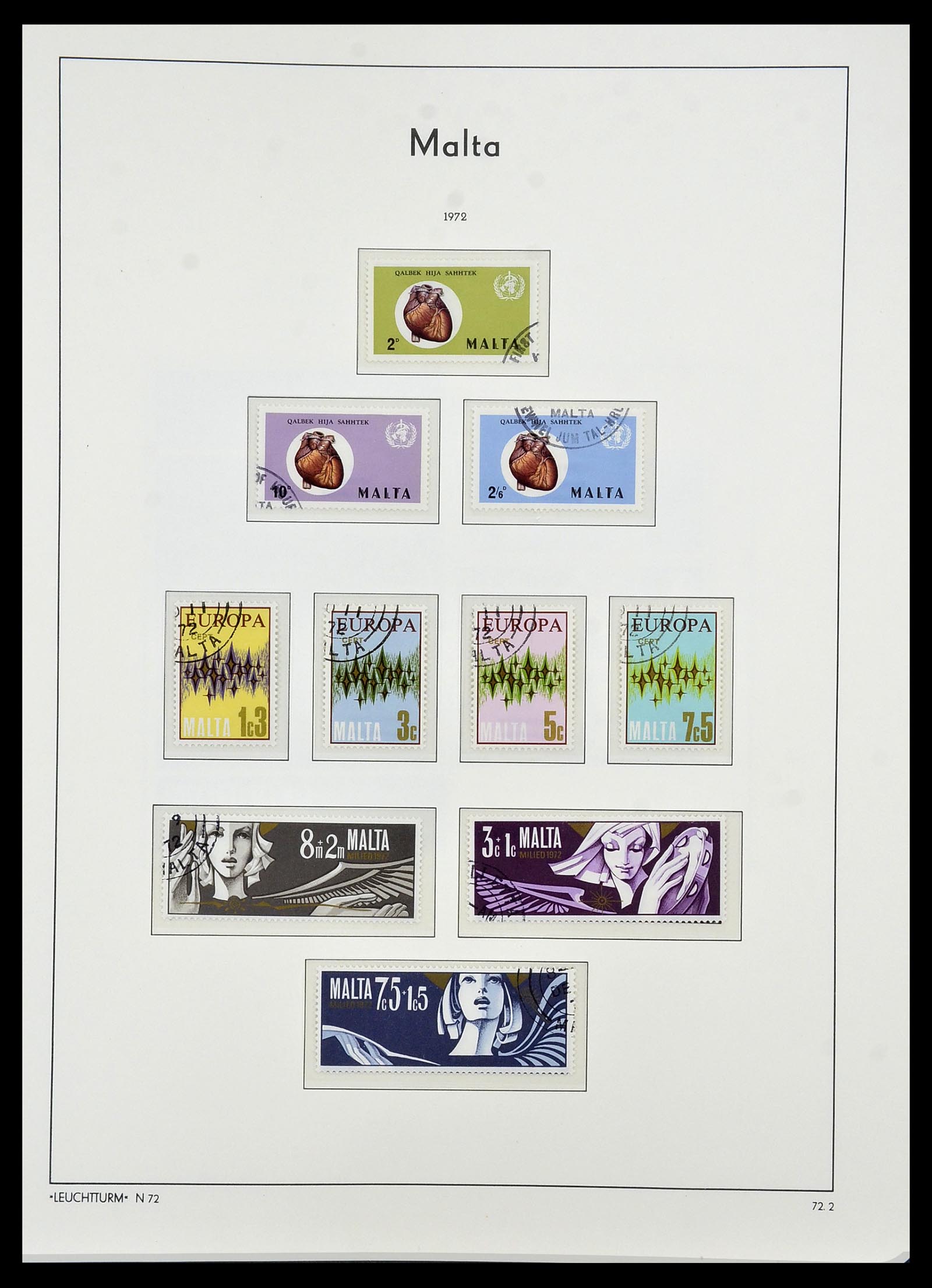 34261 065 - Postzegelverzameling 34261 Gibraltar en Malta 1953-1985.
