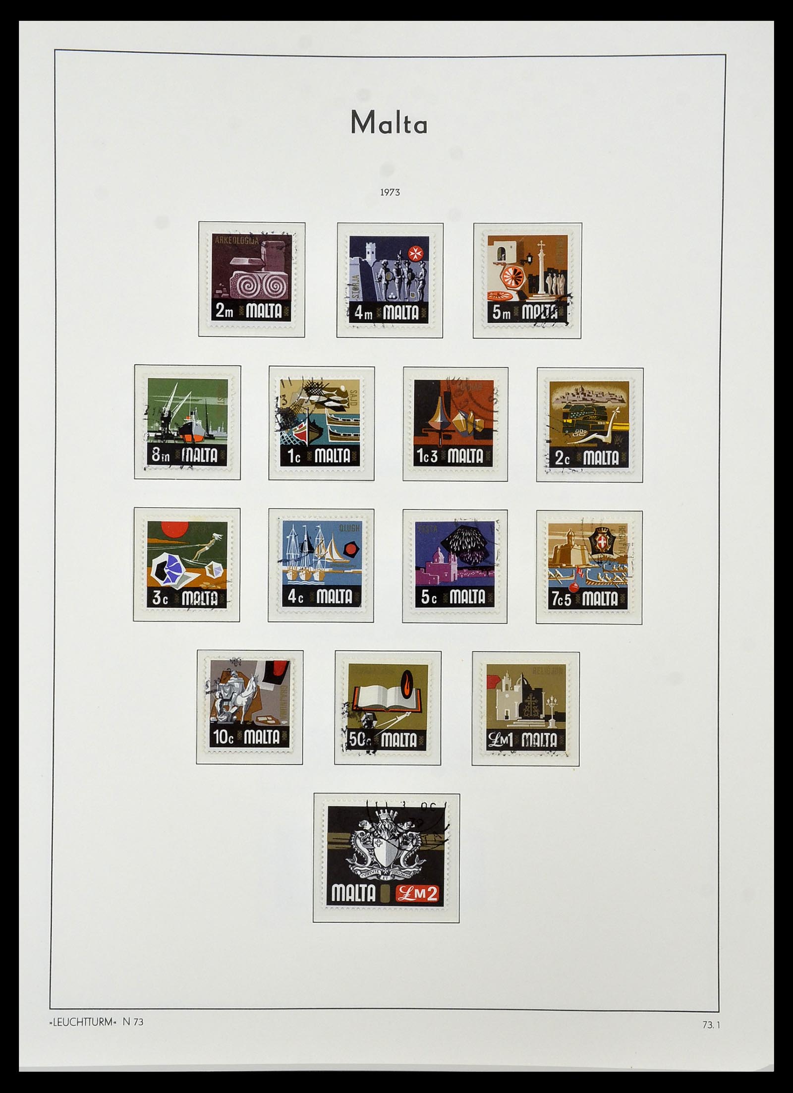 34261 067 - Postzegelverzameling 34261 Gibraltar en Malta 1953-1985.