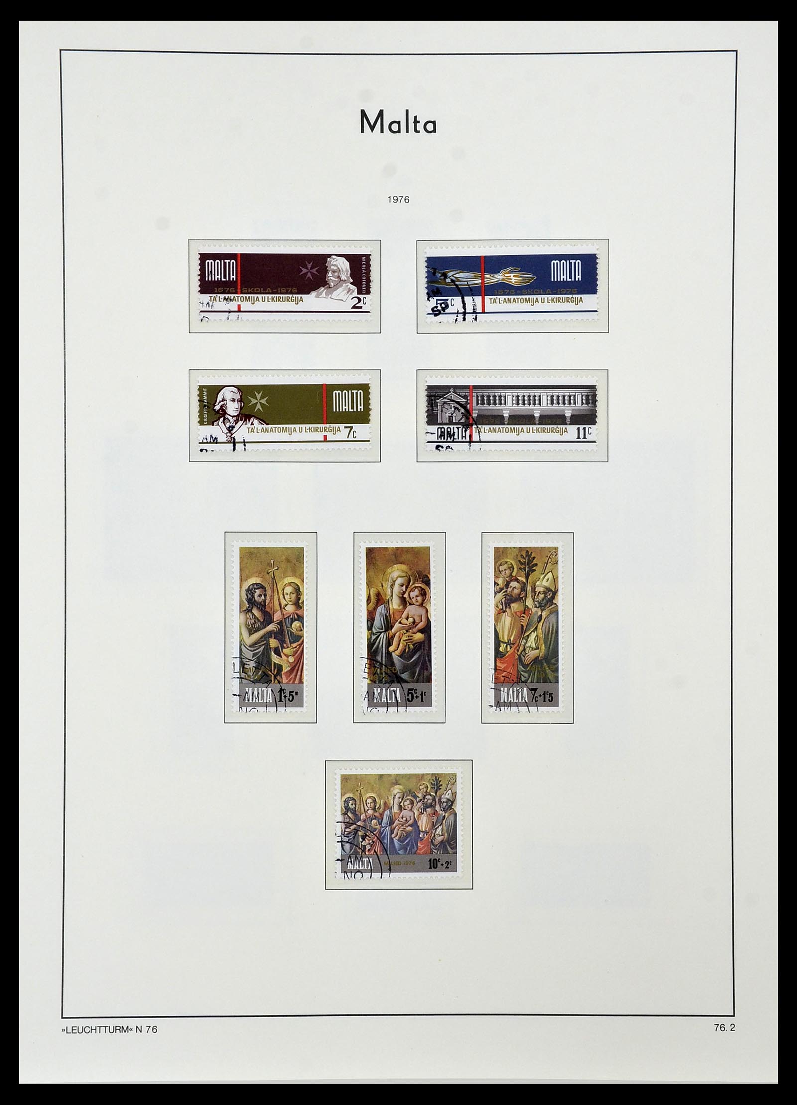 34261 077 - Postzegelverzameling 34261 Gibraltar en Malta 1953-1985.