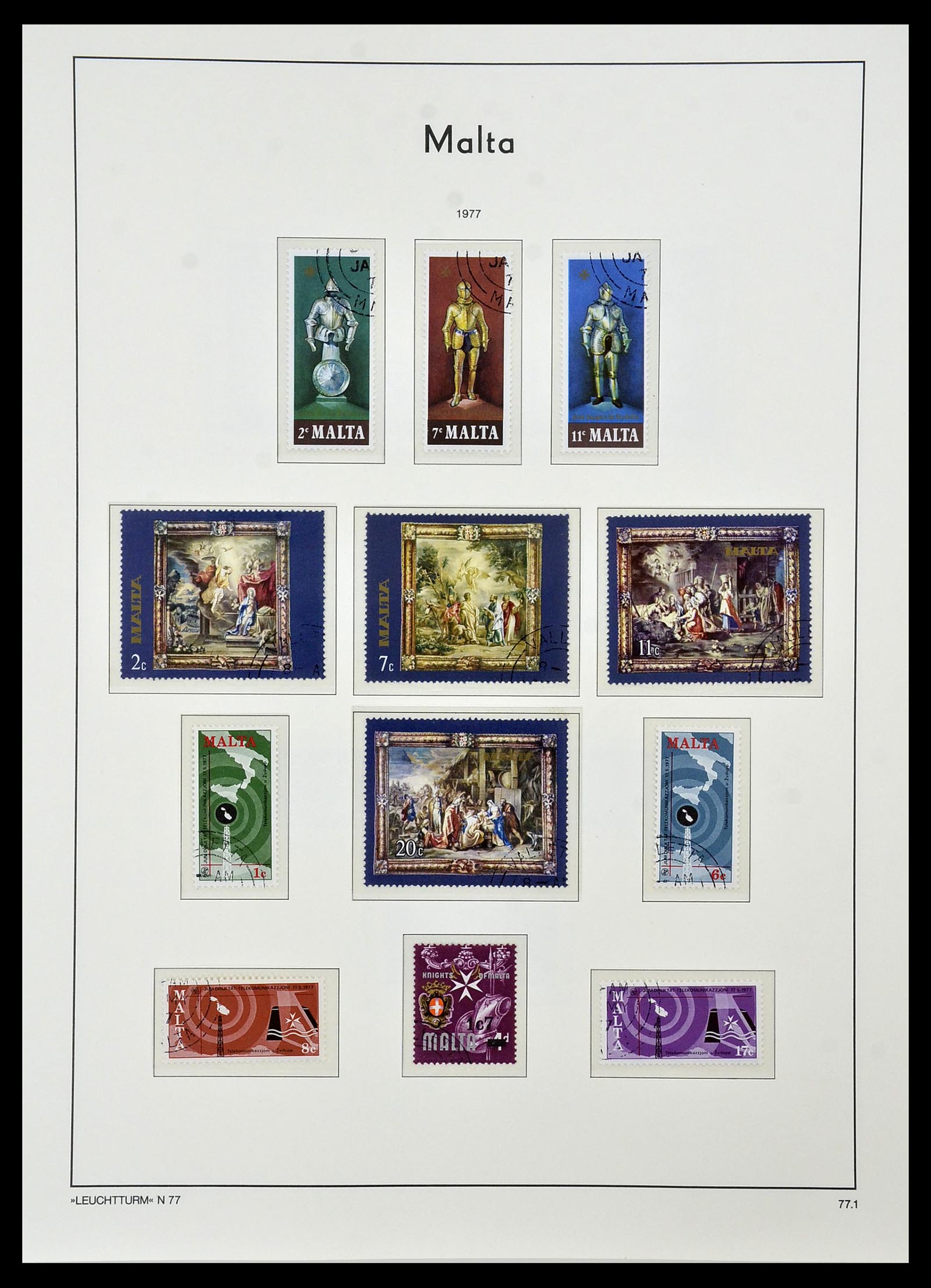 34261 078 - Postzegelverzameling 34261 Gibraltar en Malta 1953-1985.