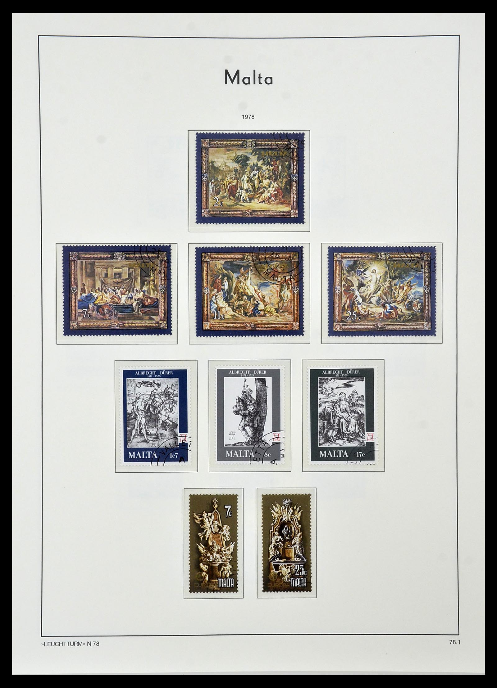 34261 080 - Postzegelverzameling 34261 Gibraltar en Malta 1953-1985.