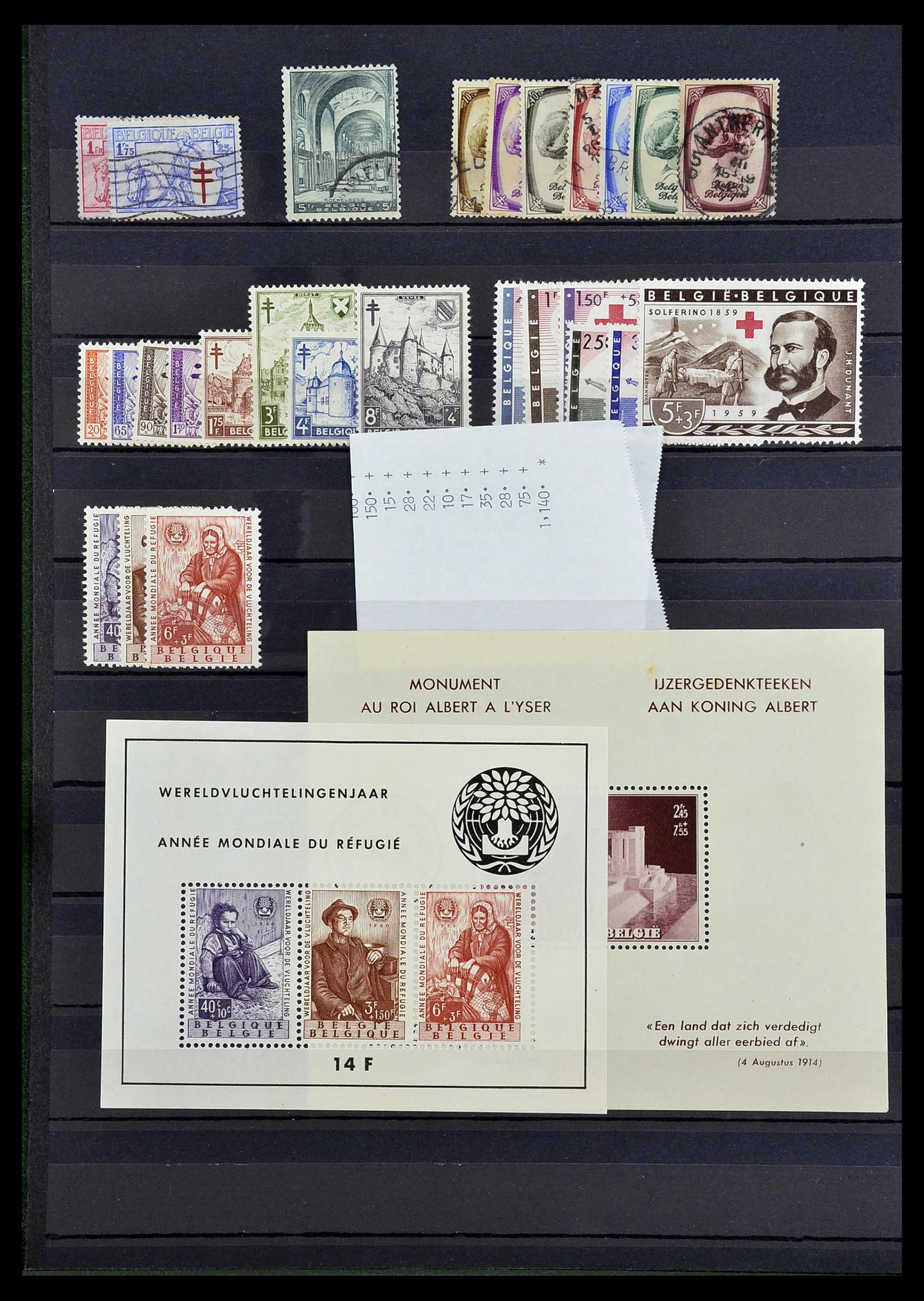 34263 002 - Postzegelverzameling 34263 Europese landen toppers 1840-1950.