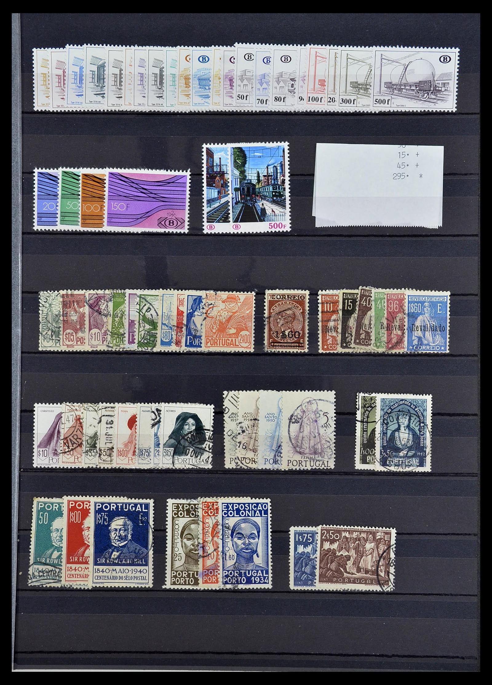 34263 003 - Postzegelverzameling 34263 Europese landen toppers 1840-1950.