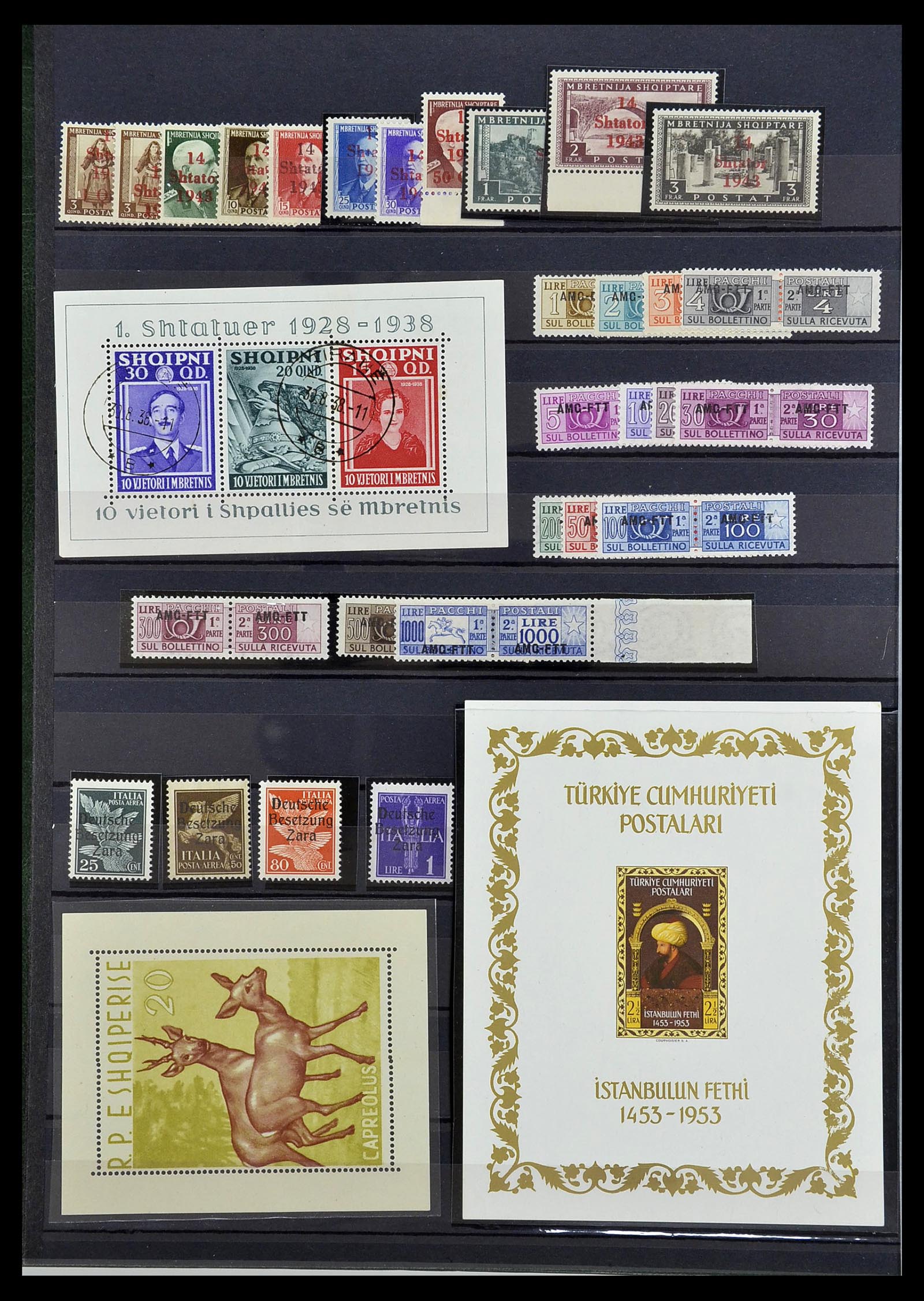 34263 006 - Postzegelverzameling 34263 Europese landen toppers 1840-1950.