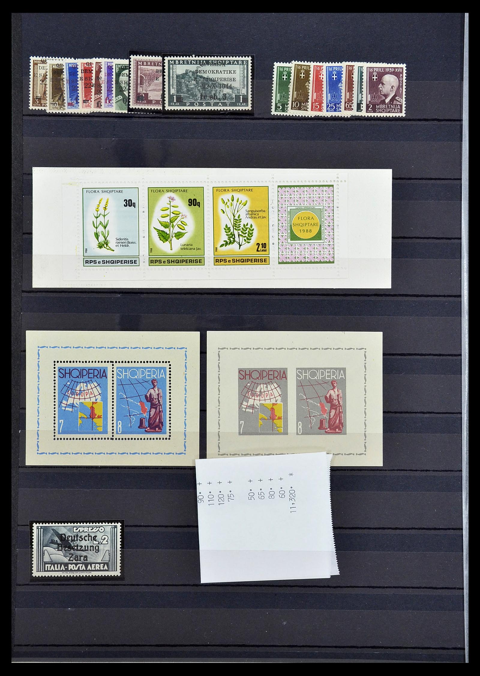 34263 010 - Postzegelverzameling 34263 Europese landen toppers 1840-1950.