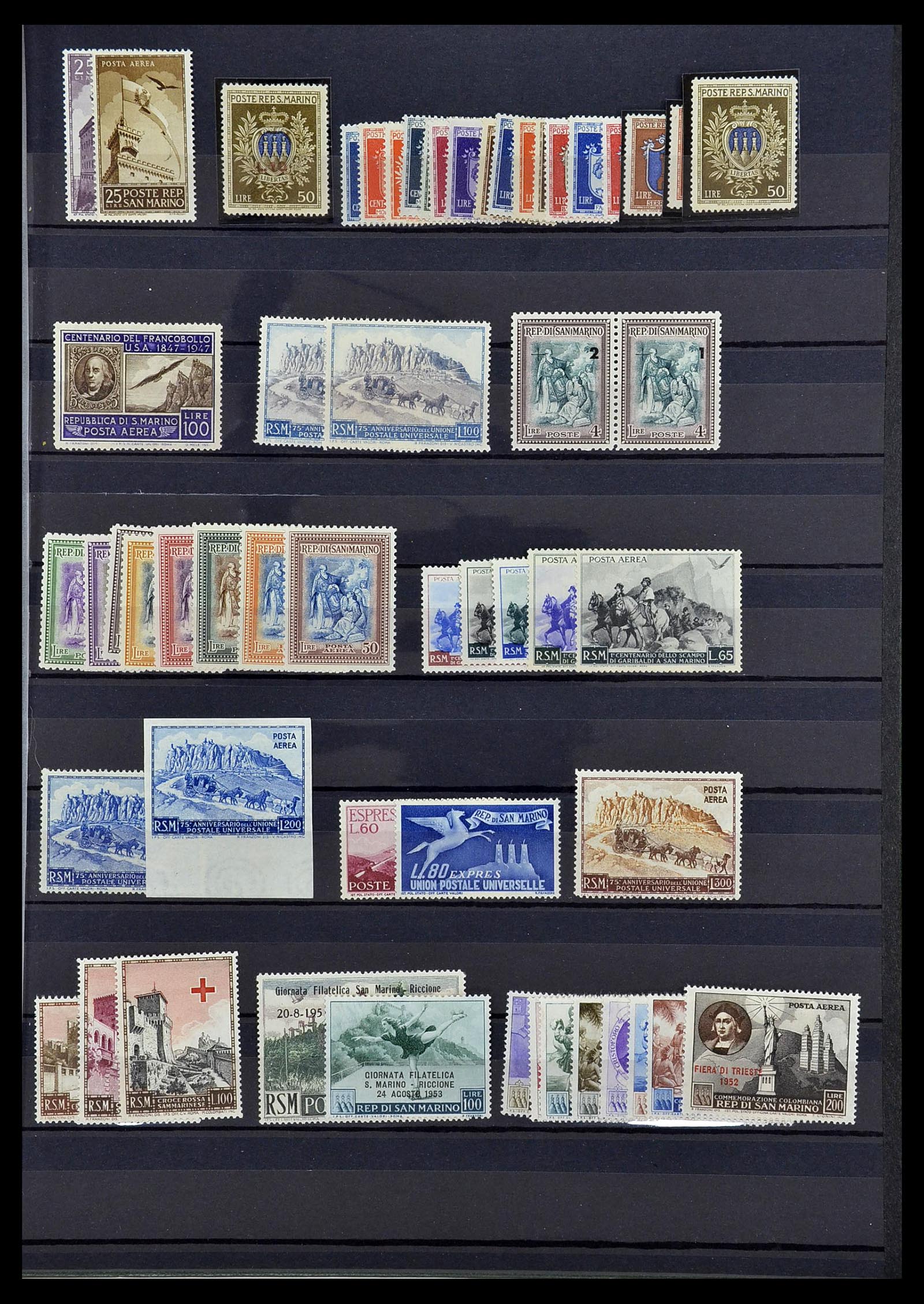 34263 013 - Postzegelverzameling 34263 Europese landen toppers 1840-1950.
