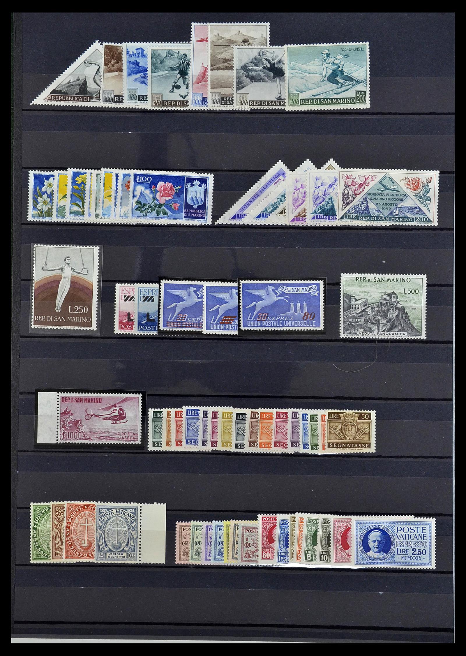 34263 014 - Stamp collection 34263 European countries key stamps 1840-1950.