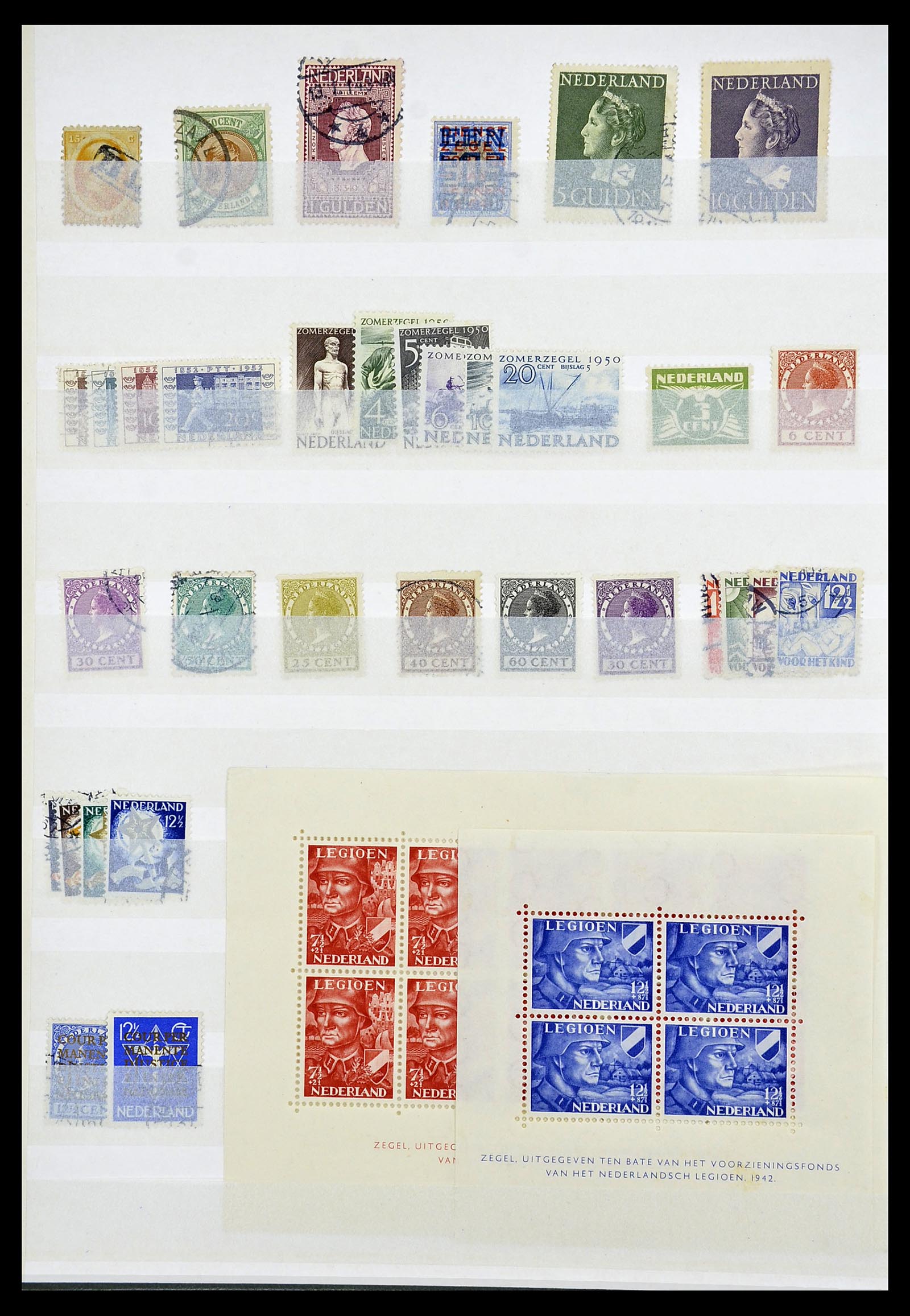 34263 020 - Postzegelverzameling 34263 Europese landen toppers 1840-1950.