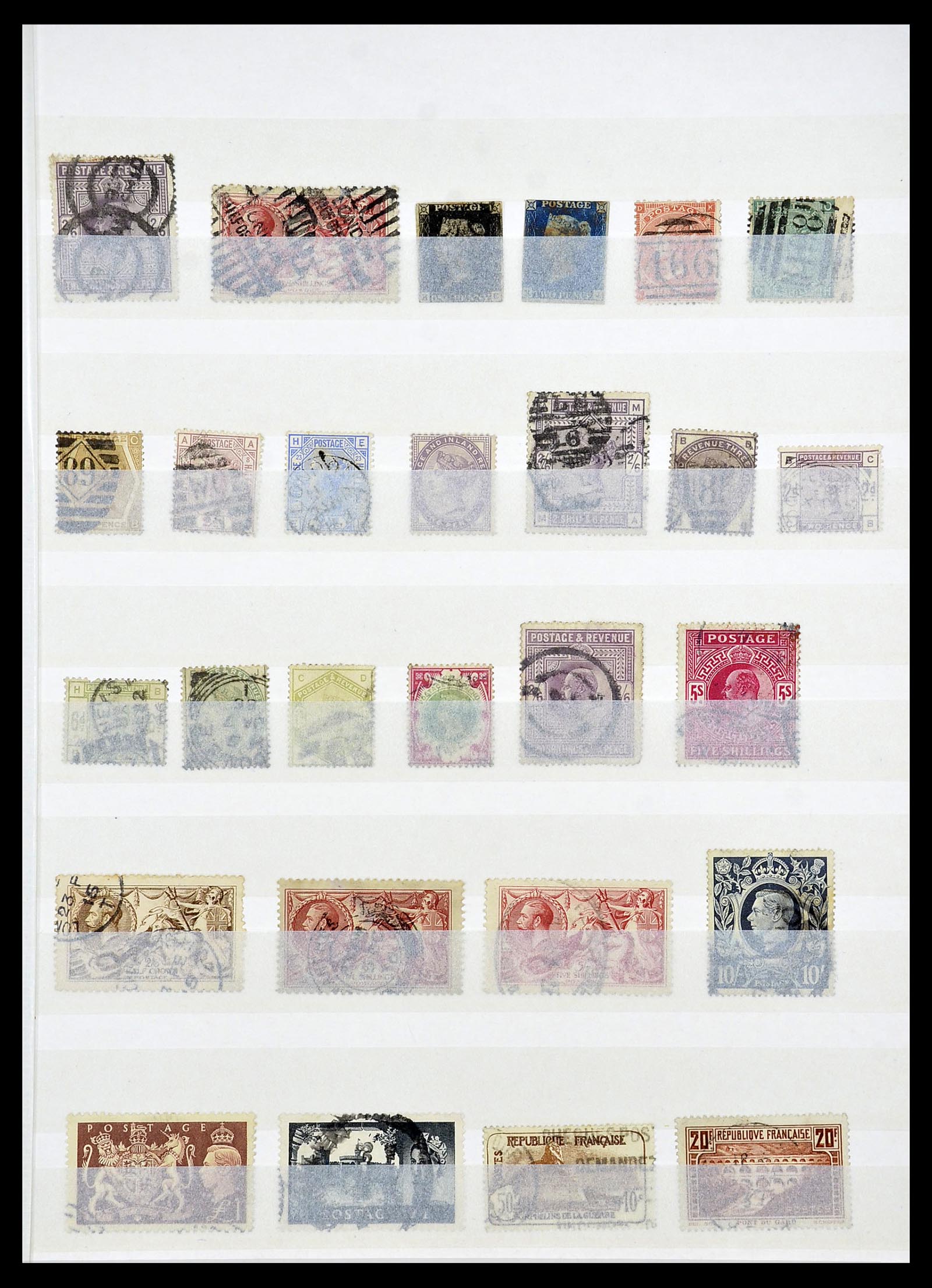 34263 023 - Postzegelverzameling 34263 Europese landen toppers 1840-1950.