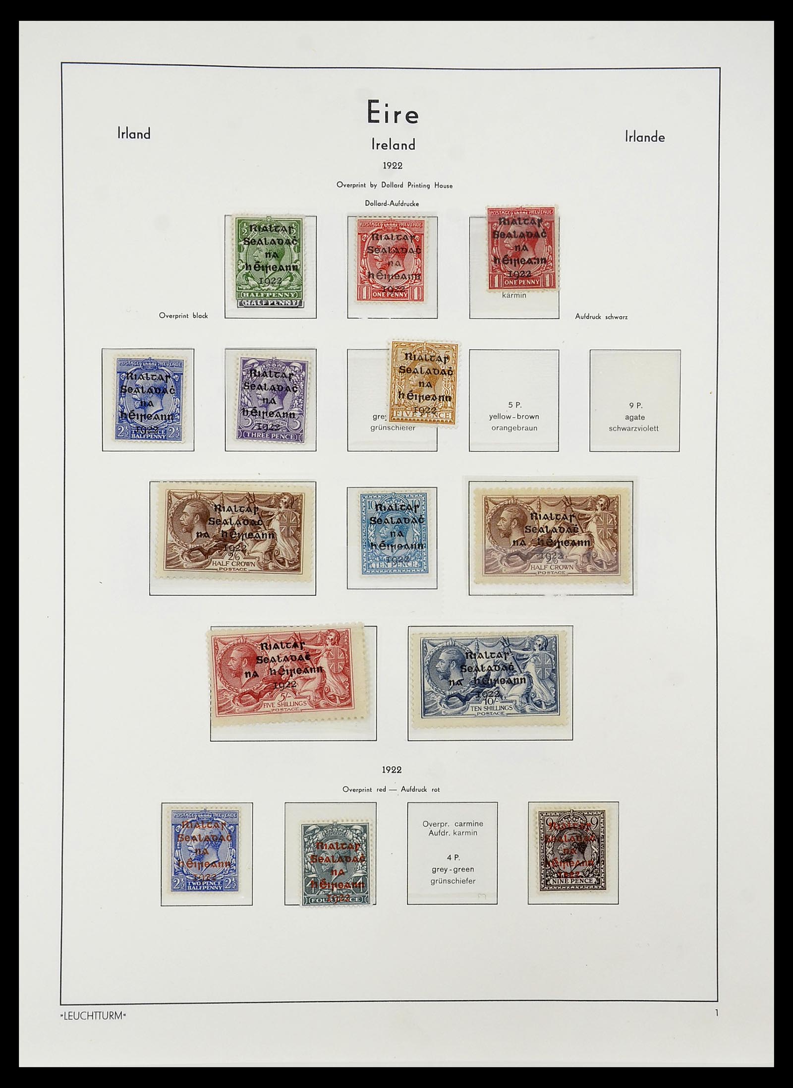 34264 002 - Postzegelverzameling 34264 Ierland 1922-2002.