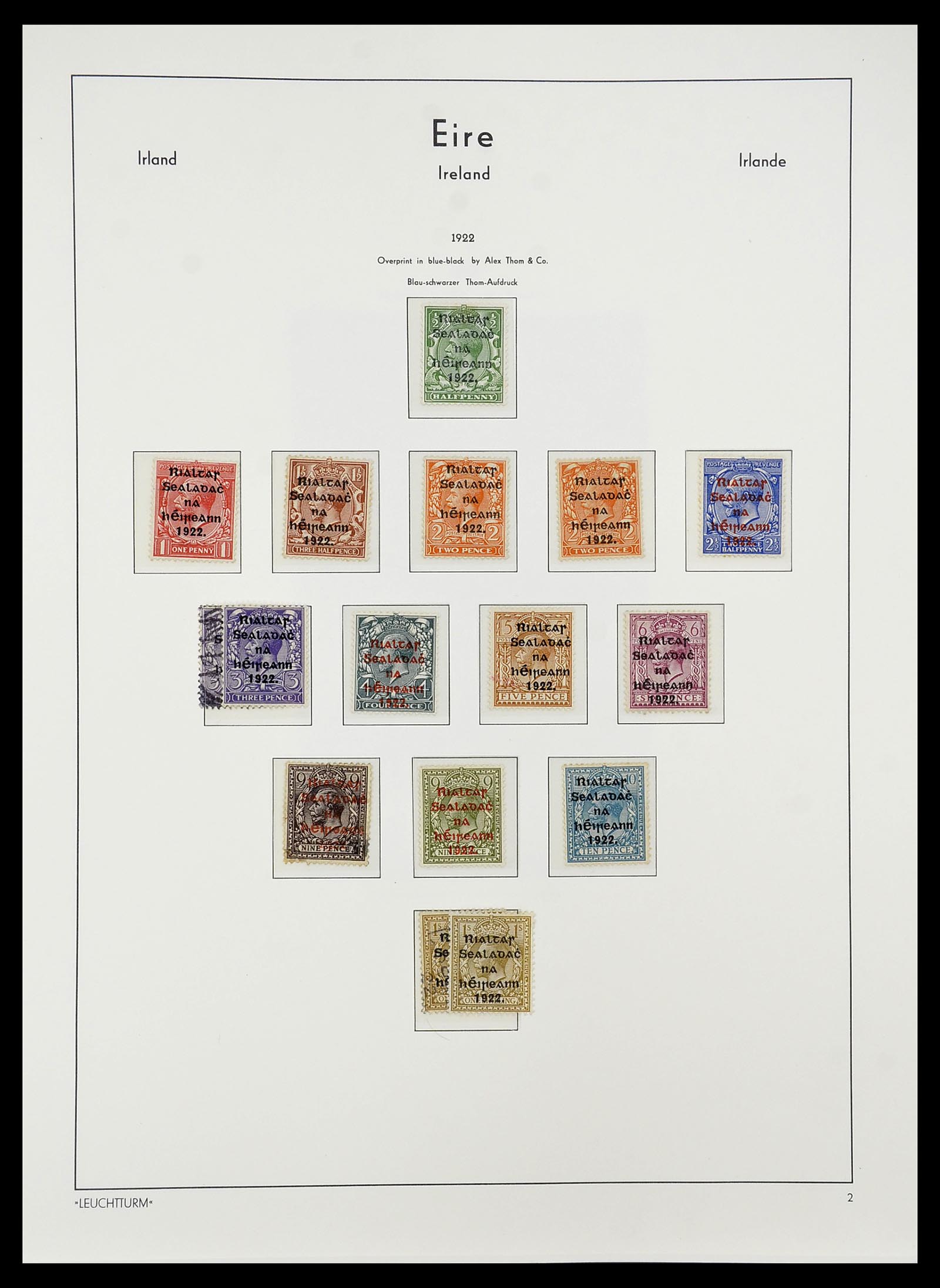 34264 004 - Postzegelverzameling 34264 Ierland 1922-2002.