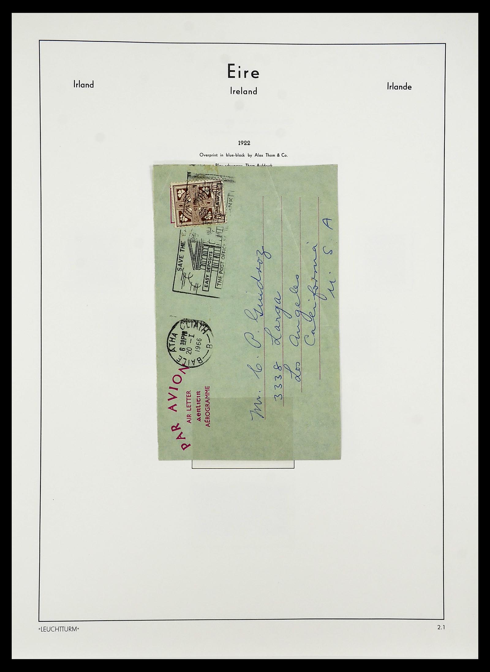 34264 005 - Postzegelverzameling 34264 Ierland 1922-2002.