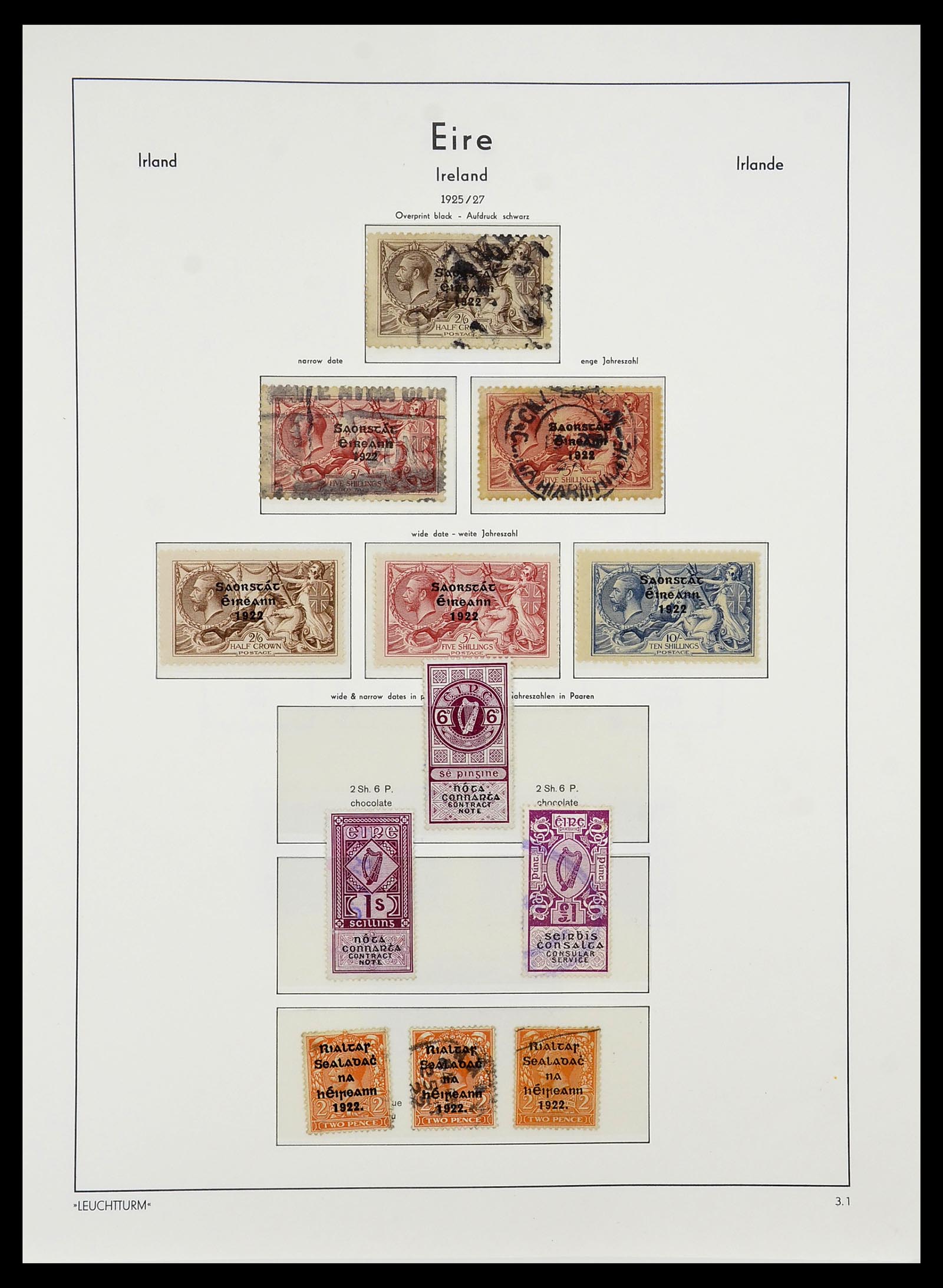 34264 007 - Postzegelverzameling 34264 Ierland 1922-2002.