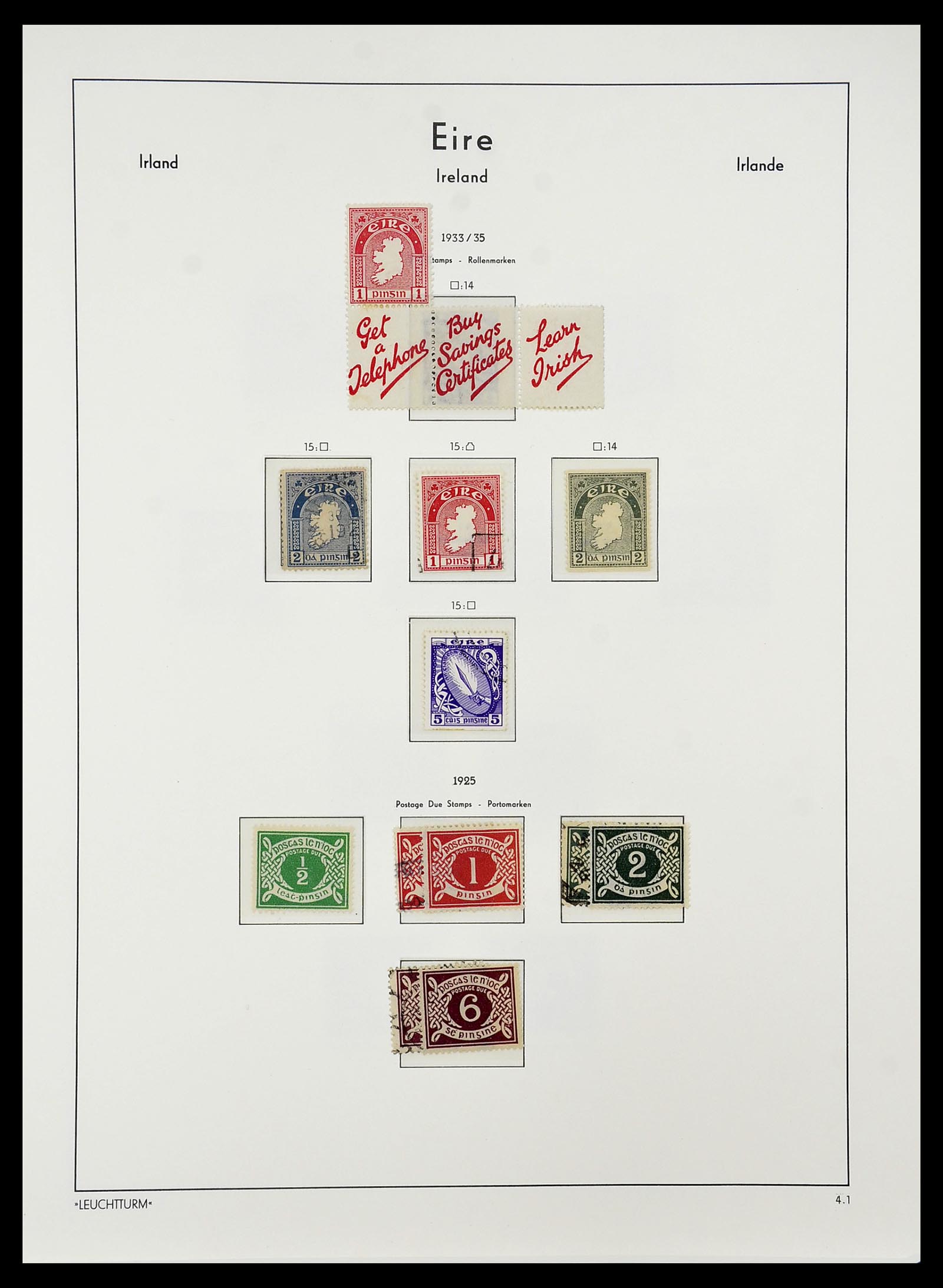 34264 010 - Postzegelverzameling 34264 Ierland 1922-2002.