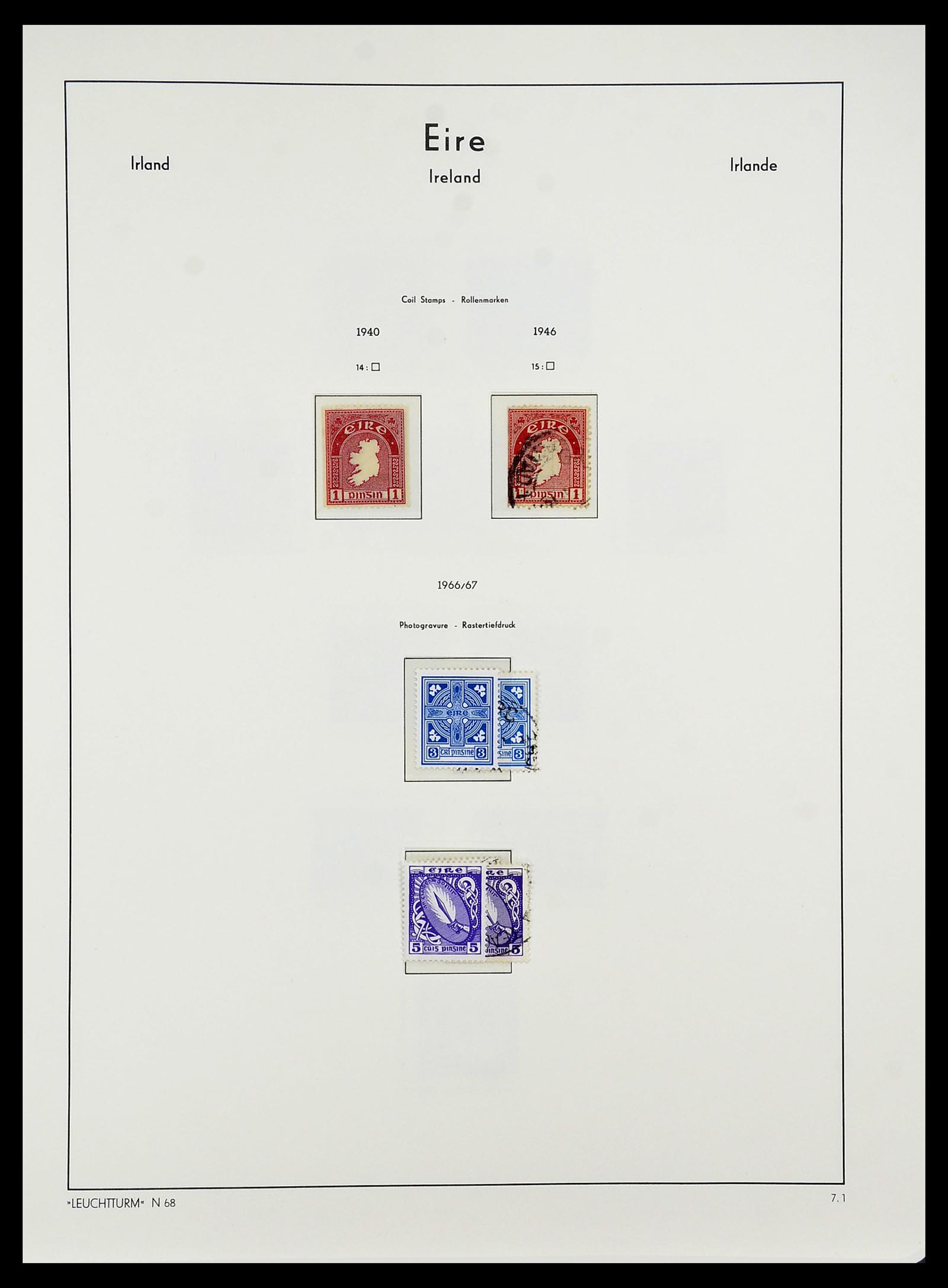 34264 015 - Postzegelverzameling 34264 Ierland 1922-2002.