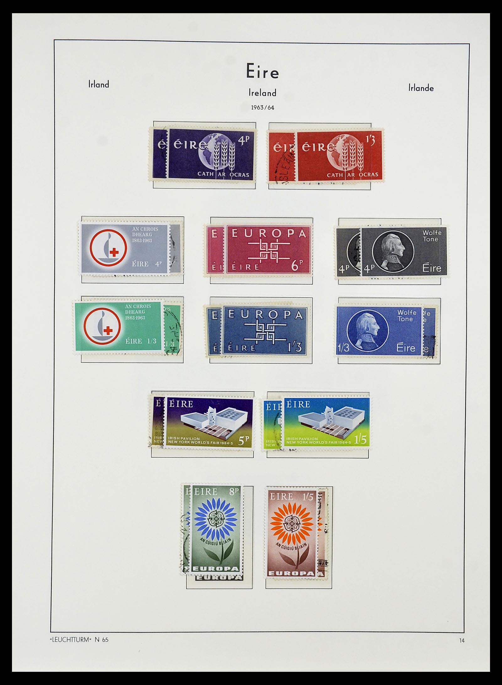 34264 022 - Postzegelverzameling 34264 Ierland 1922-2002.