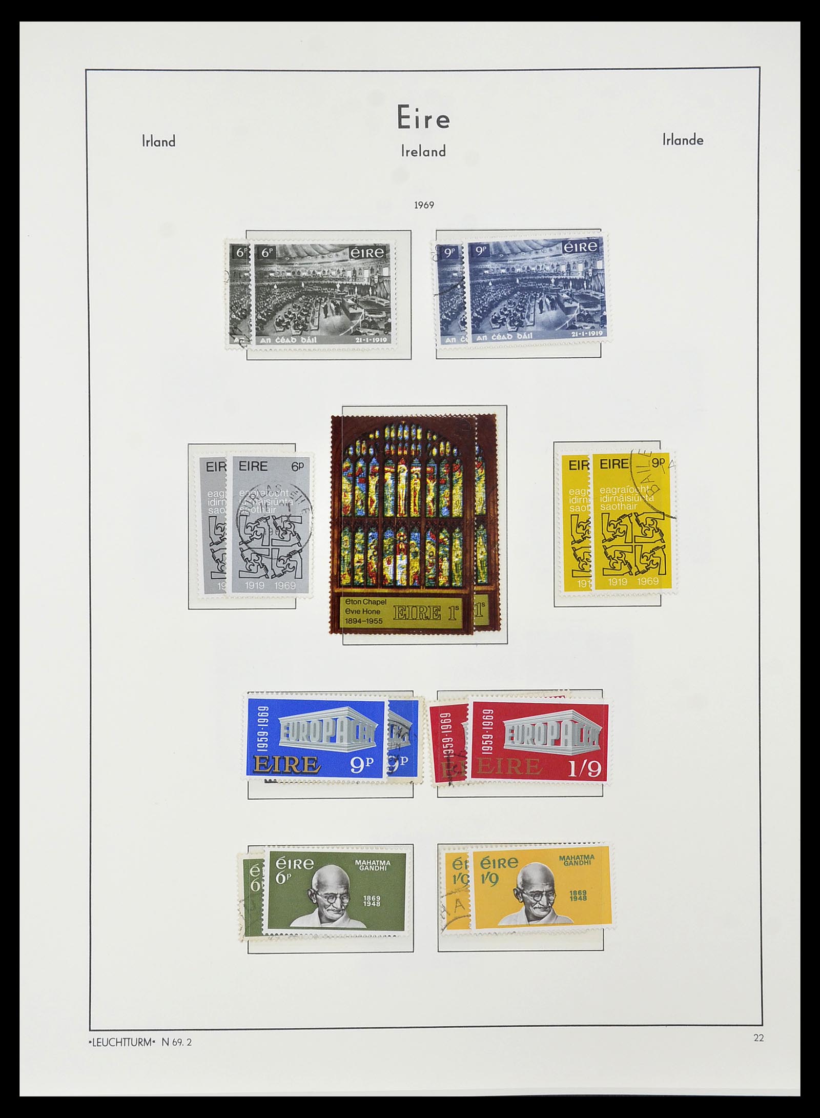 34264 030 - Postzegelverzameling 34264 Ierland 1922-2002.