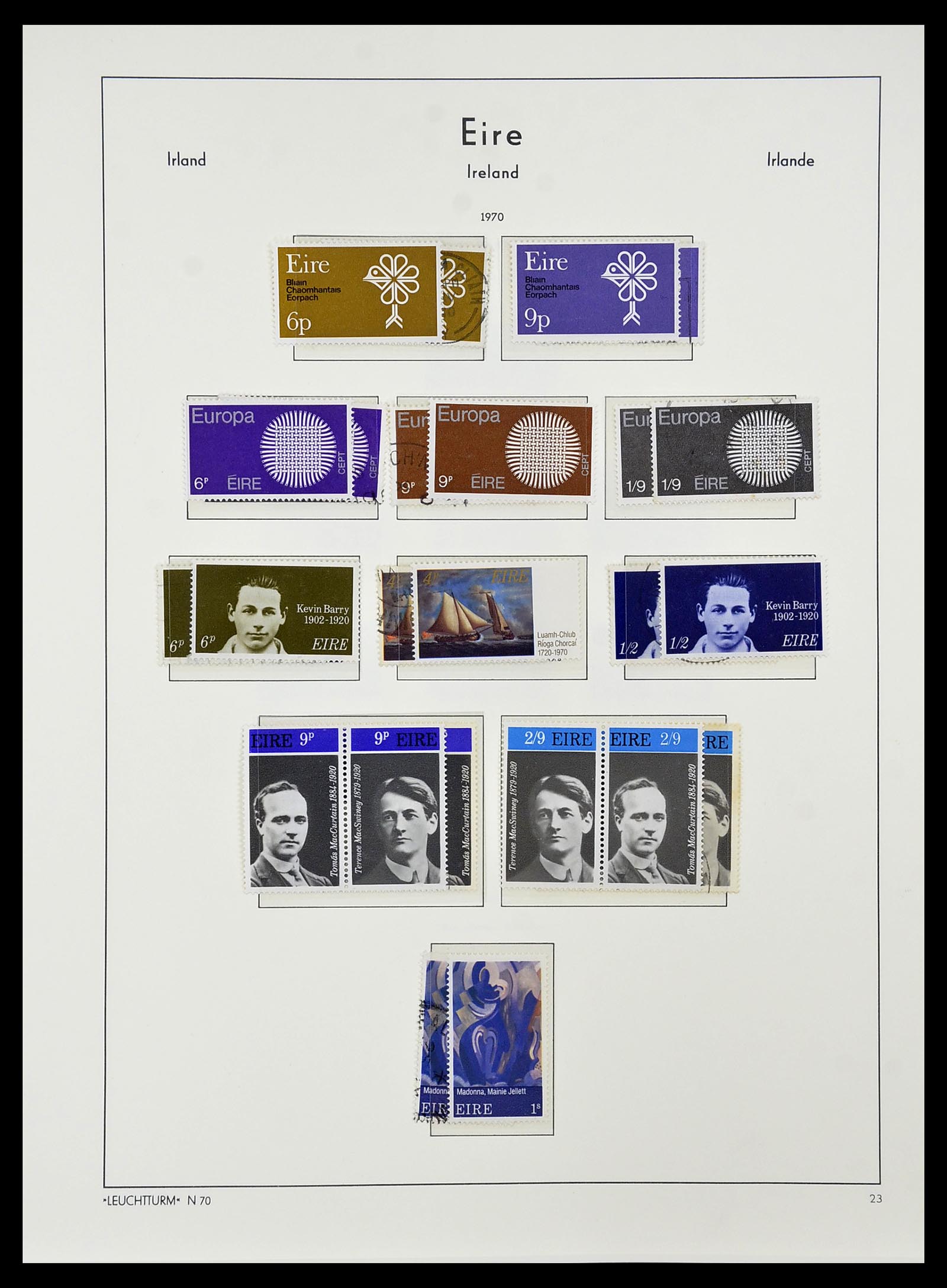 34264 031 - Postzegelverzameling 34264 Ierland 1922-2002.