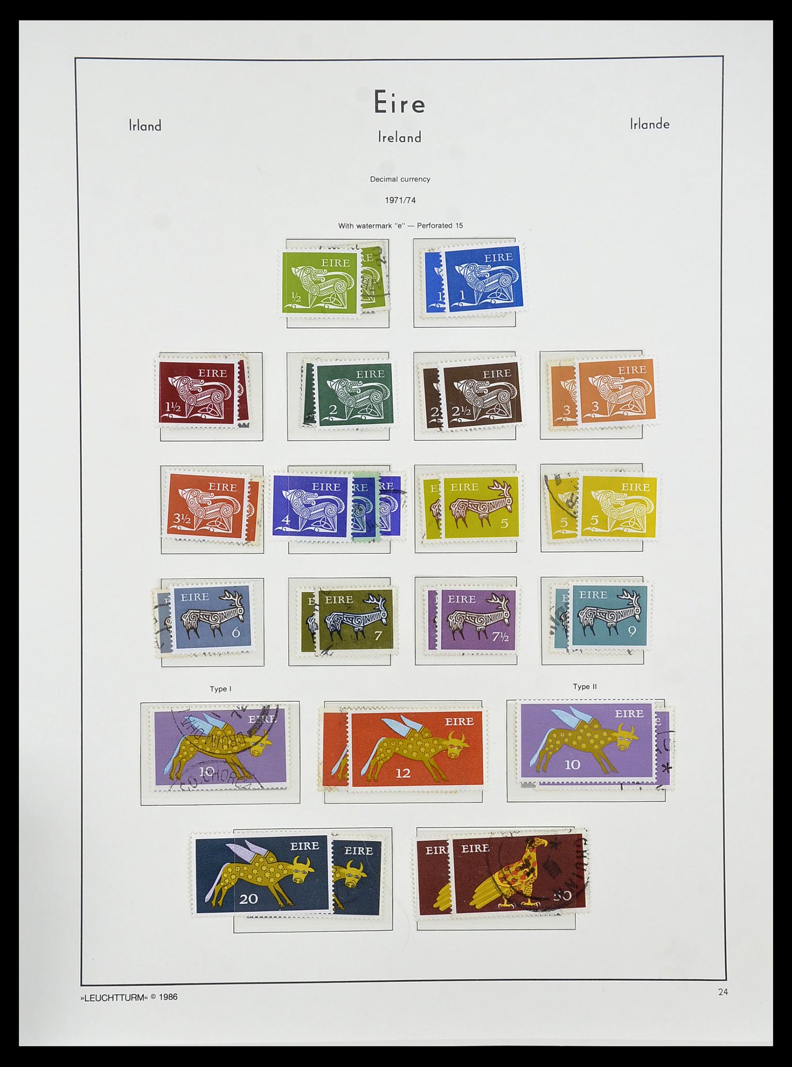 34264 033 - Postzegelverzameling 34264 Ierland 1922-2002.