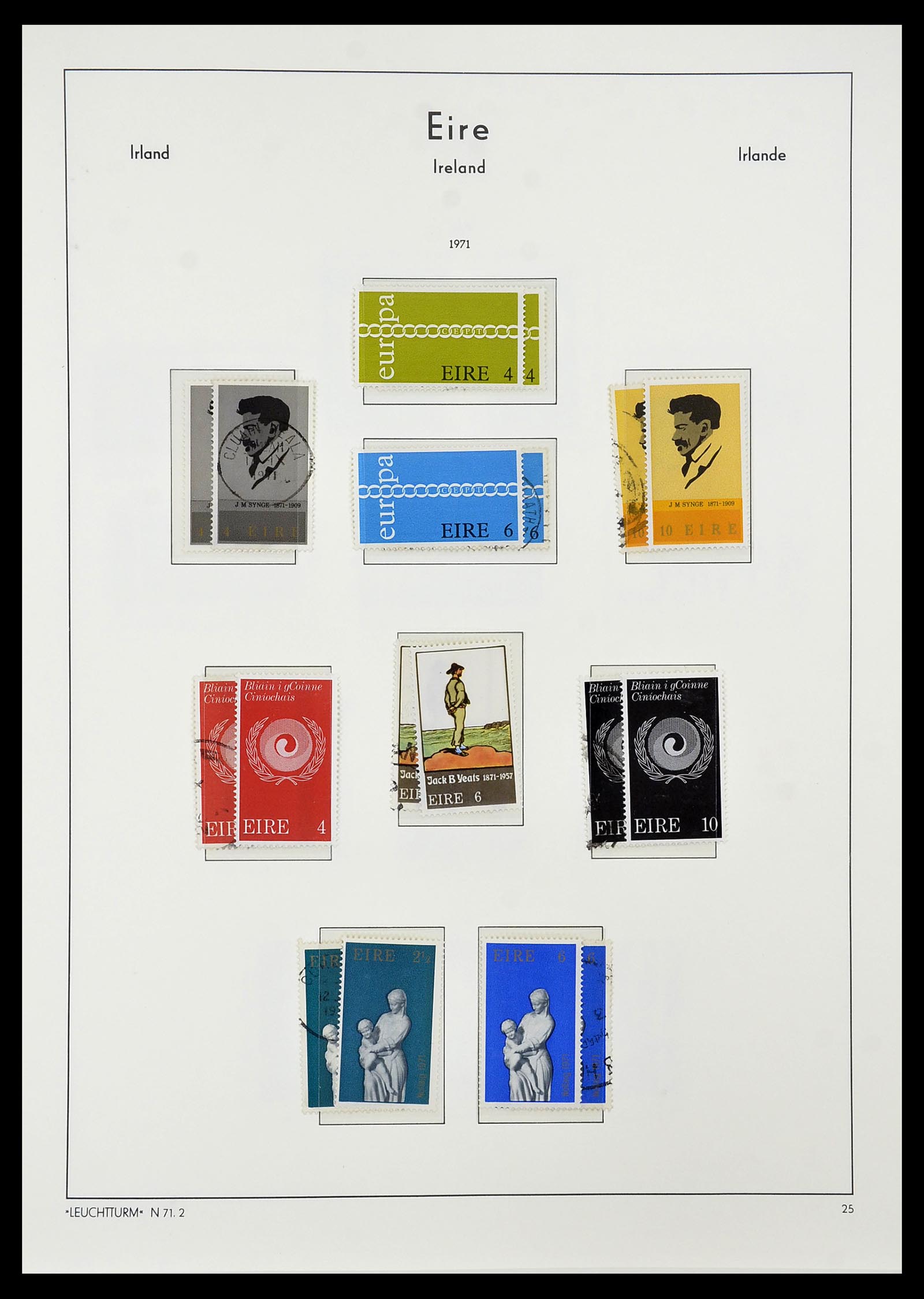 34264 035 - Postzegelverzameling 34264 Ierland 1922-2002.