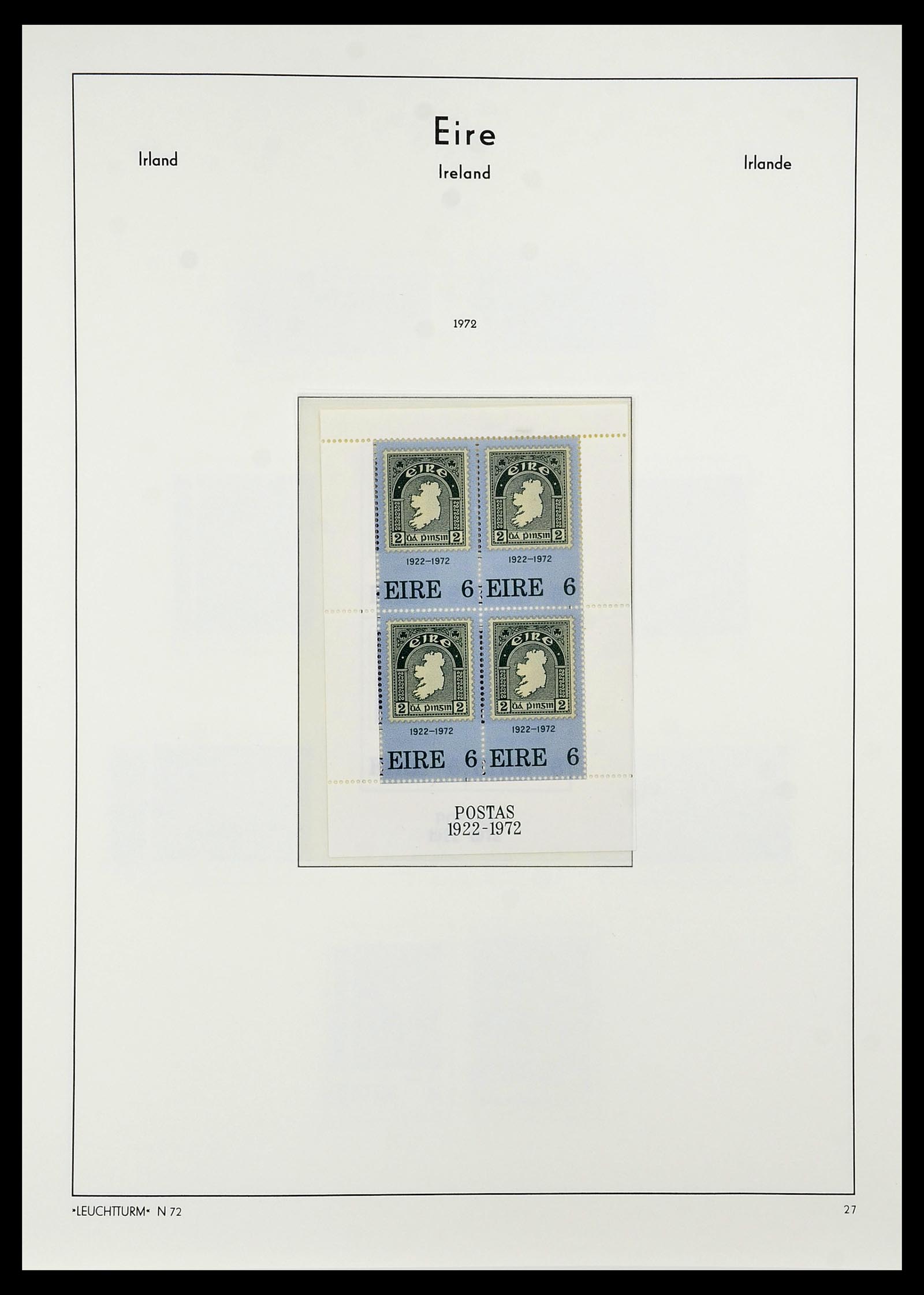 34264 037 - Postzegelverzameling 34264 Ierland 1922-2002.